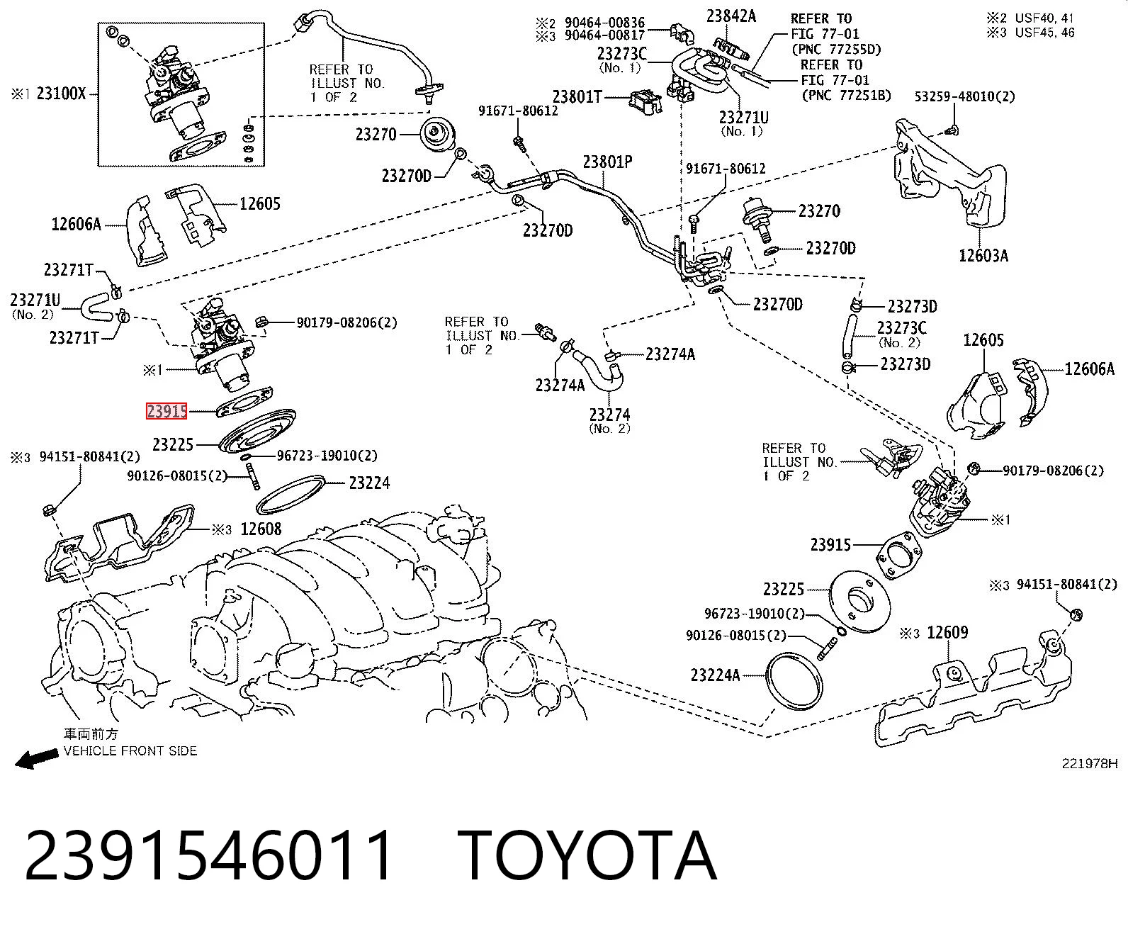 2391546011 Toyota Uszczelka pompy wtryskowej