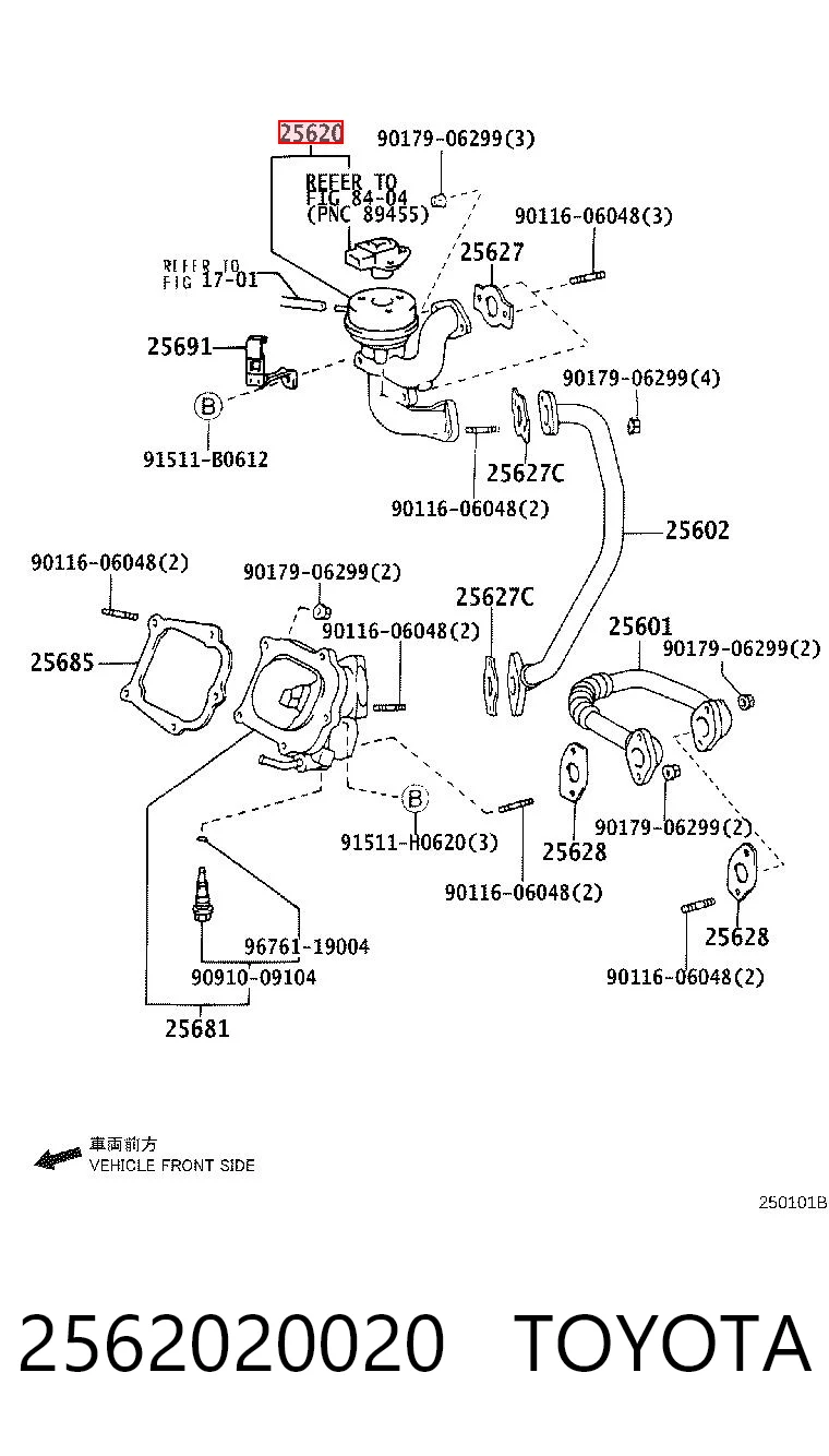 Zawór recyrkulacji spalin EGR do Toyota Camry V V30