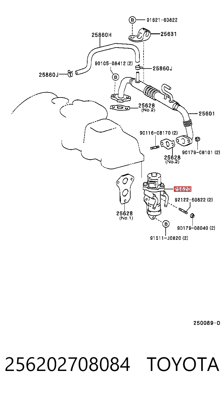 256202708084 Toyota