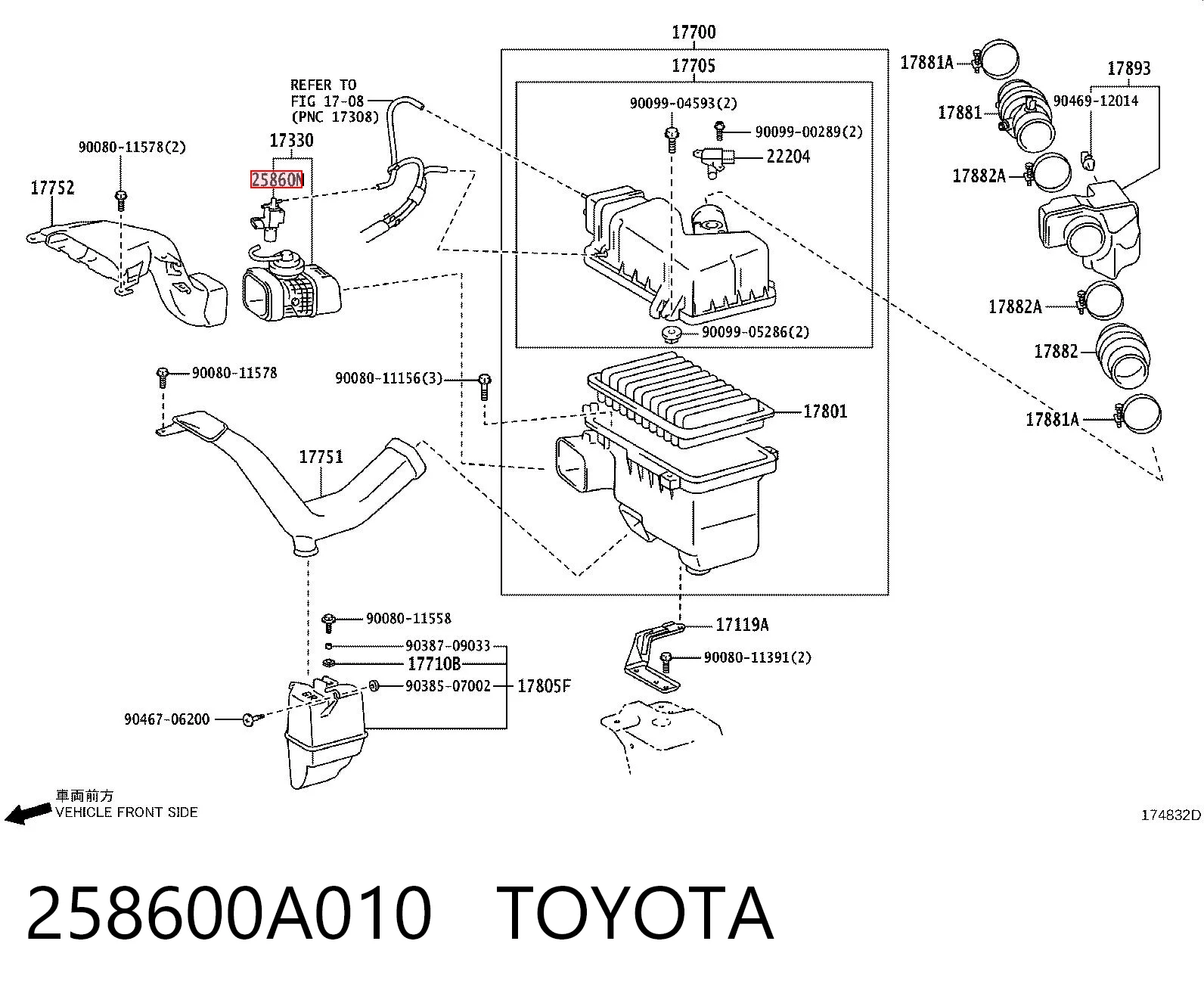 Zawór recyrkulacji spalin EGR do Lexus RX 330/350 U3