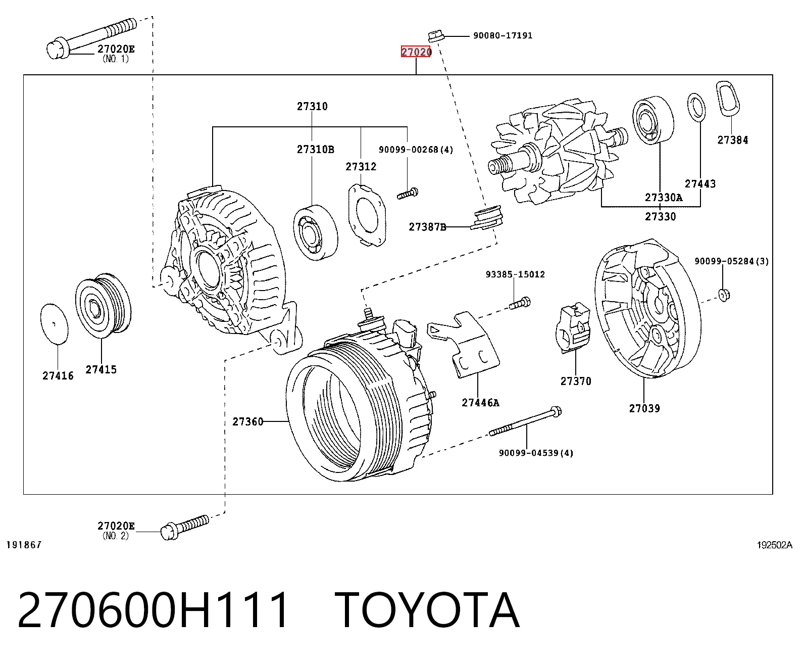 Do koszyka Alternator Pontiac Vibe  