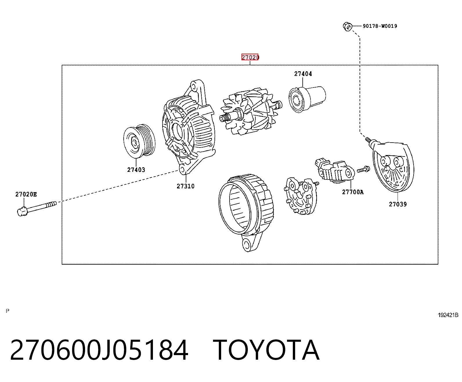 270600J05184 Toyota