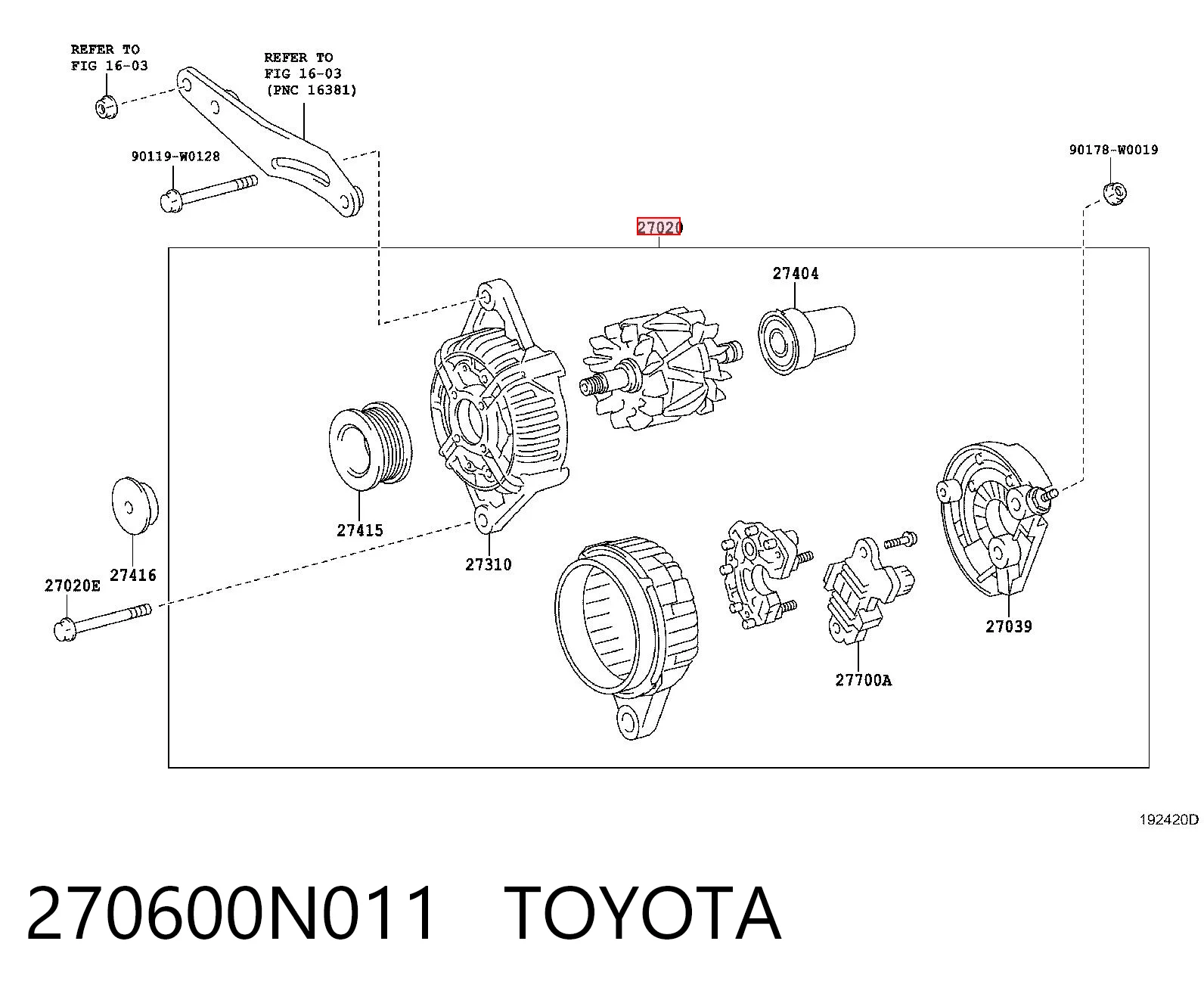 270600N011 Toyota