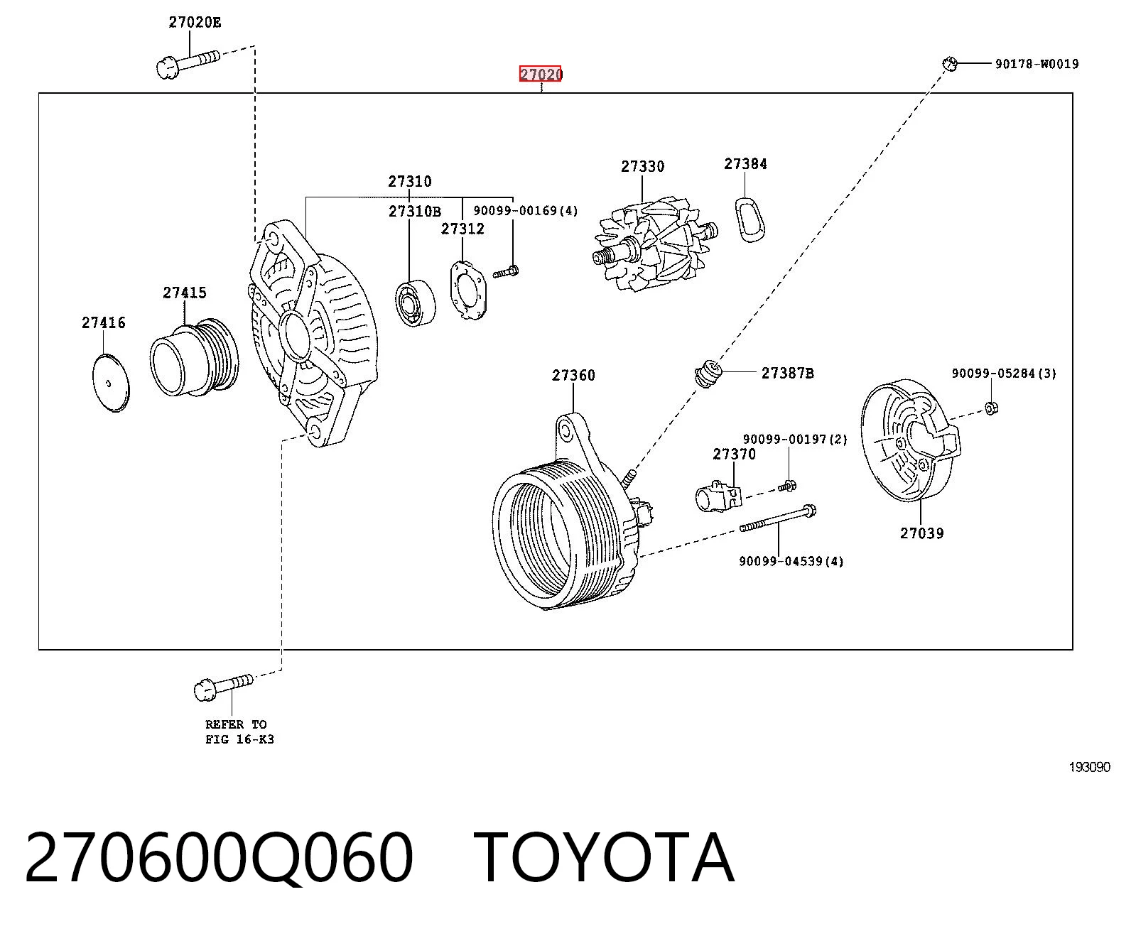 270600Q060 Toyota