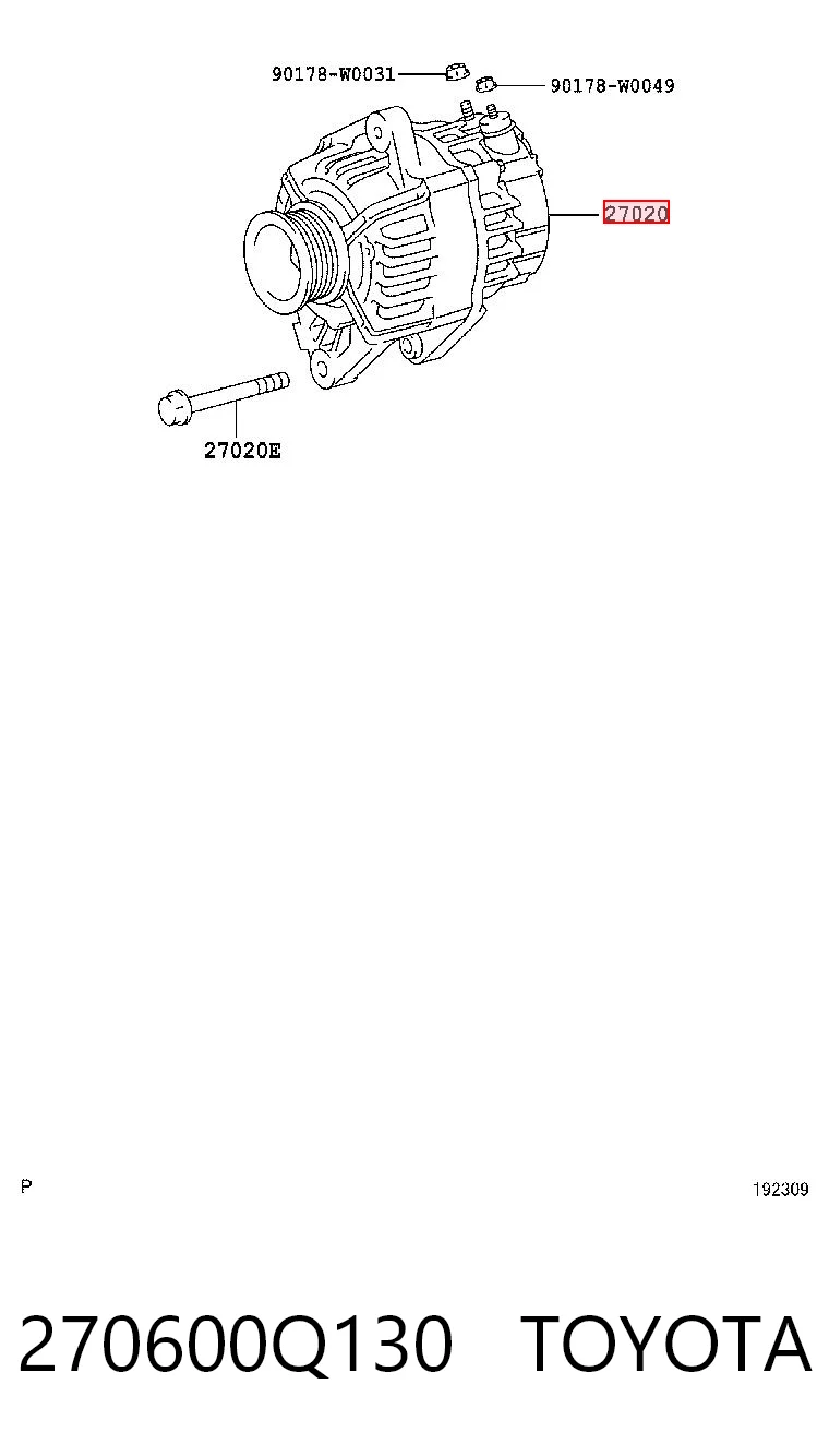 Do koszyka Alternator Citroen C1 I PM, PN