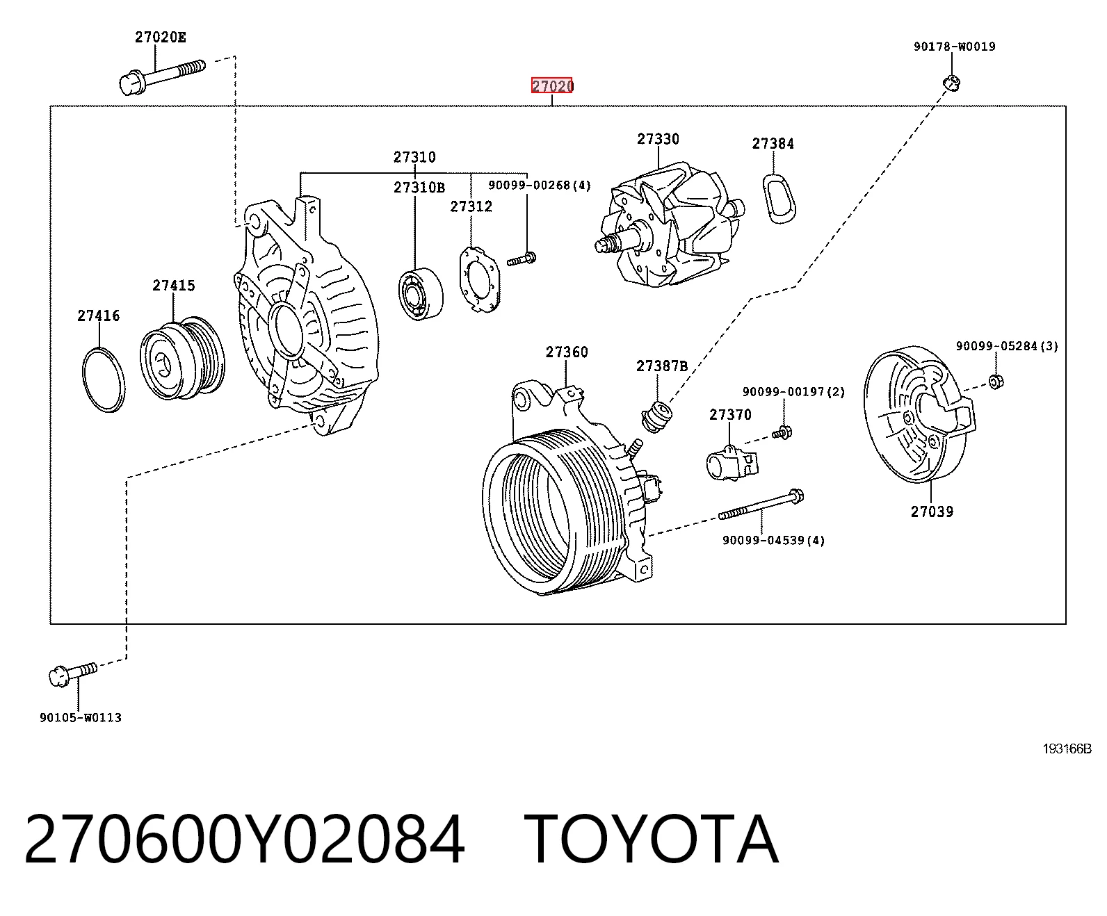 270600Y02084 Toyota