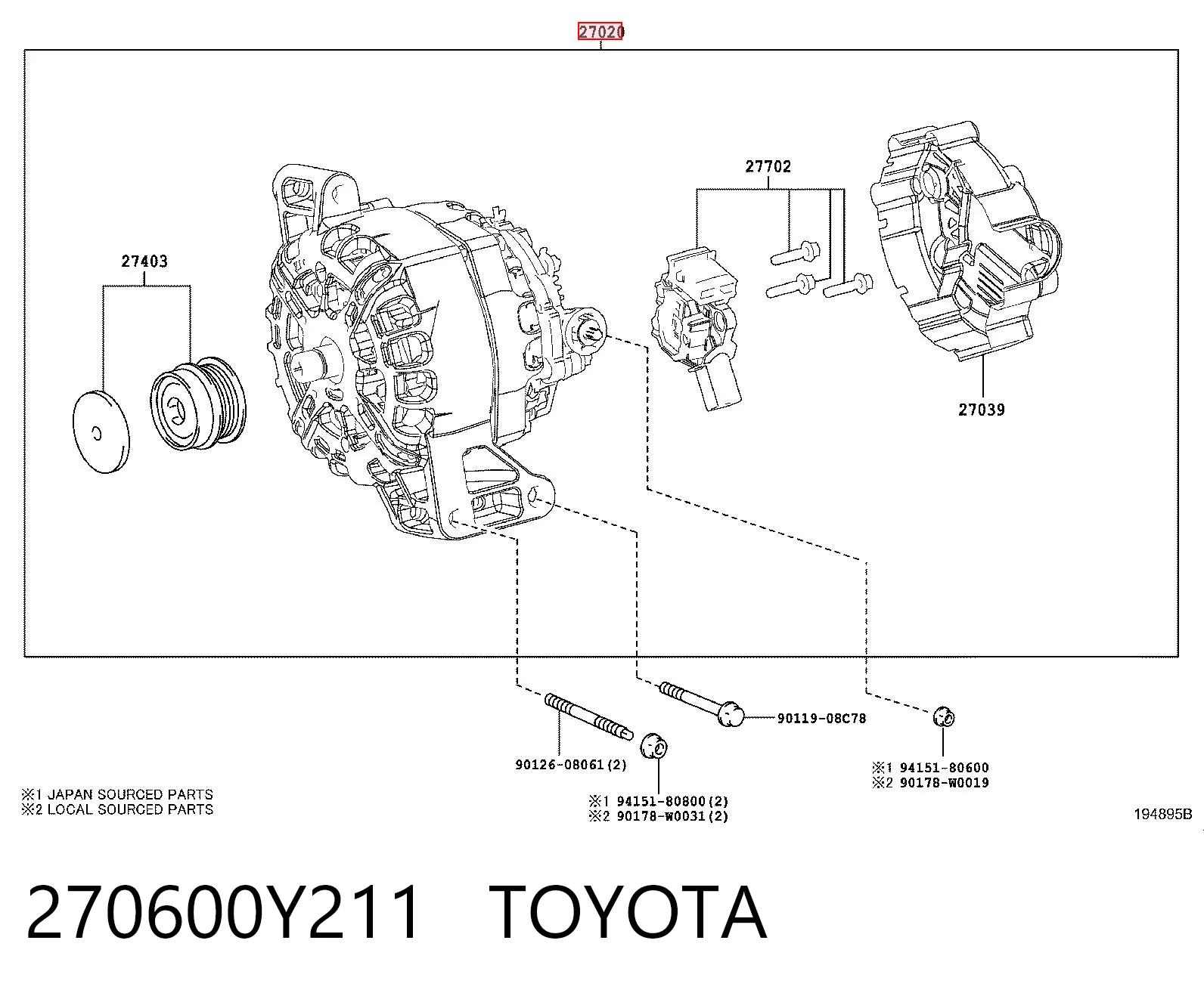 Kupić Alternator Toyota C-HR X10 w dobrej cenie