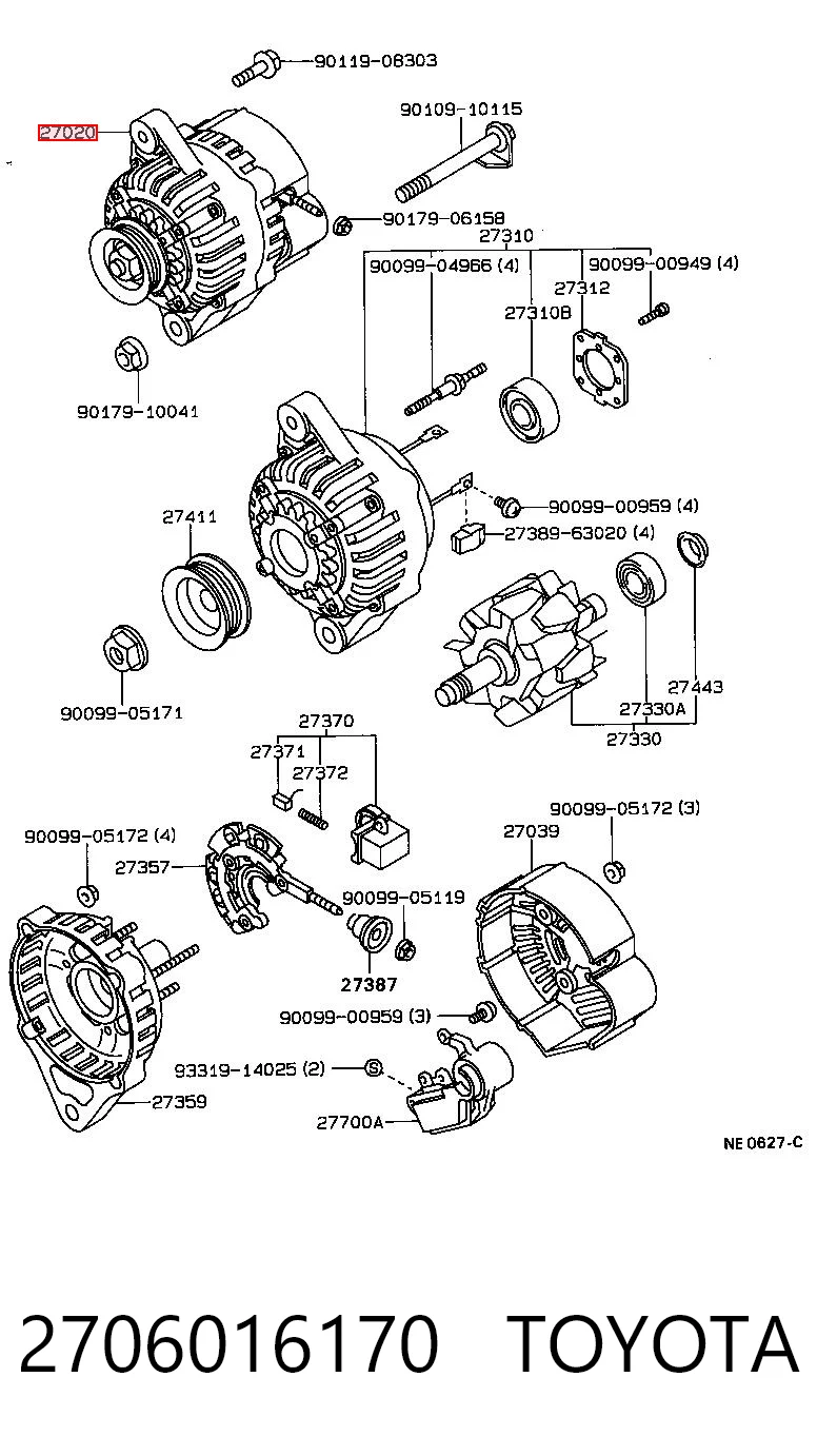 Alternator Honda Concerto hatchback (HW) (1989 - 1995) cena, od 113,63 USD