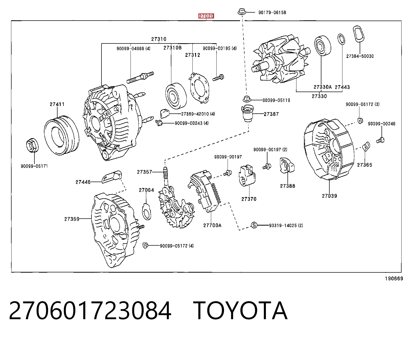 Alternator Toyota Land Cruiser 80