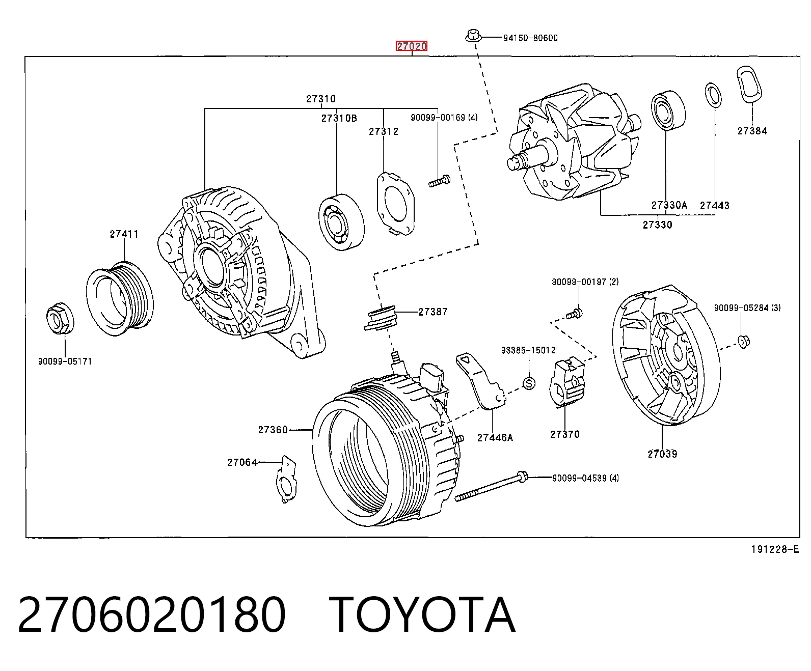  Alternator Lexus RX 