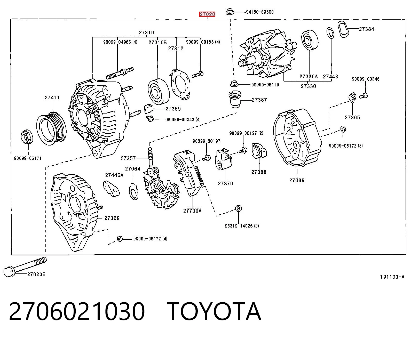 2706021030 Toyota