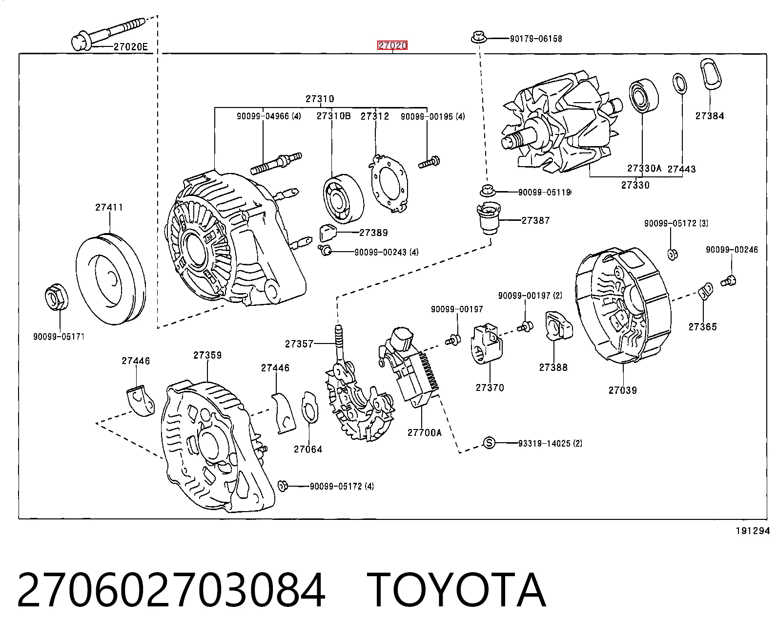 270602703084 Toyota