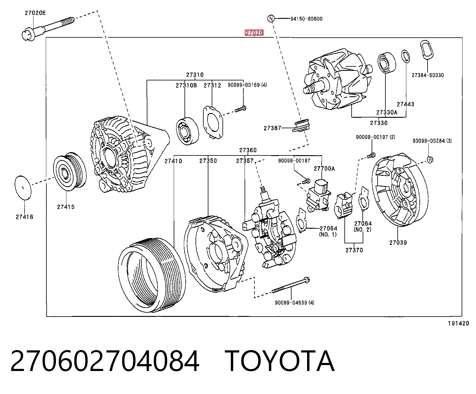 270602704084 Toyota
