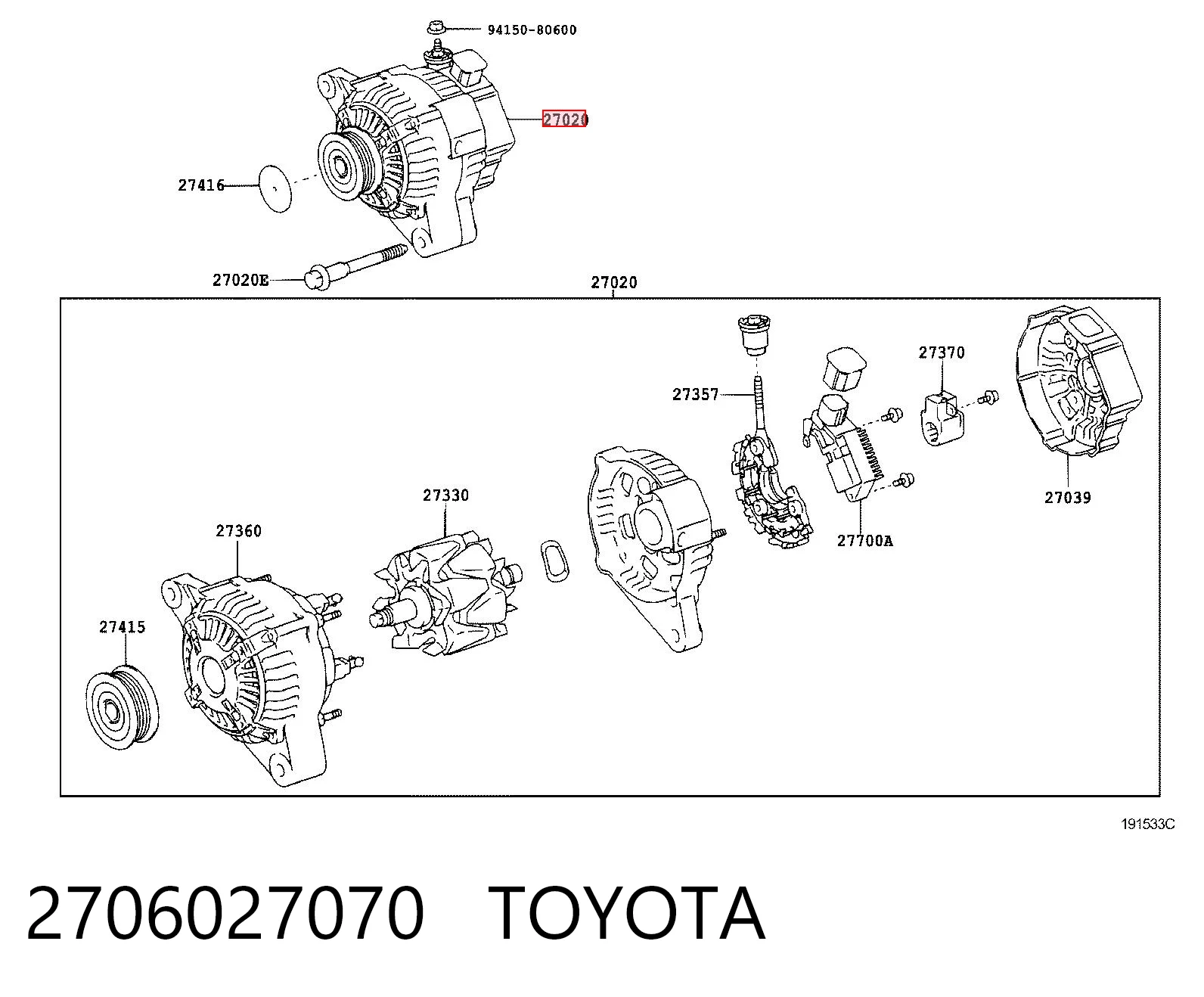 2706027070 Toyota