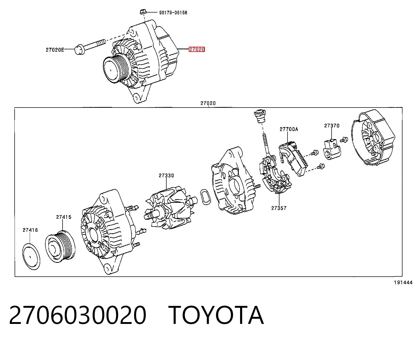 2706030020 Toyota