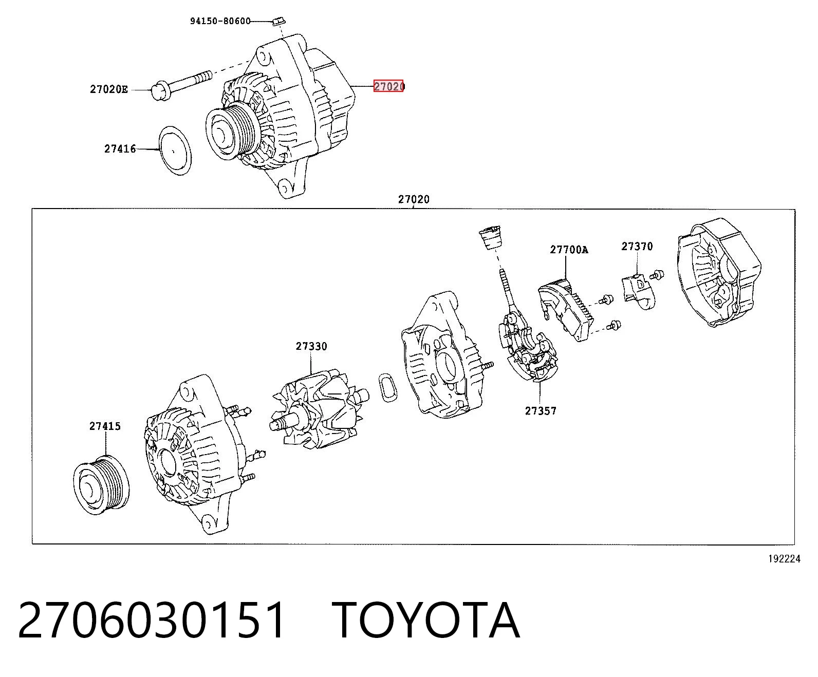 2706030151 Toyota