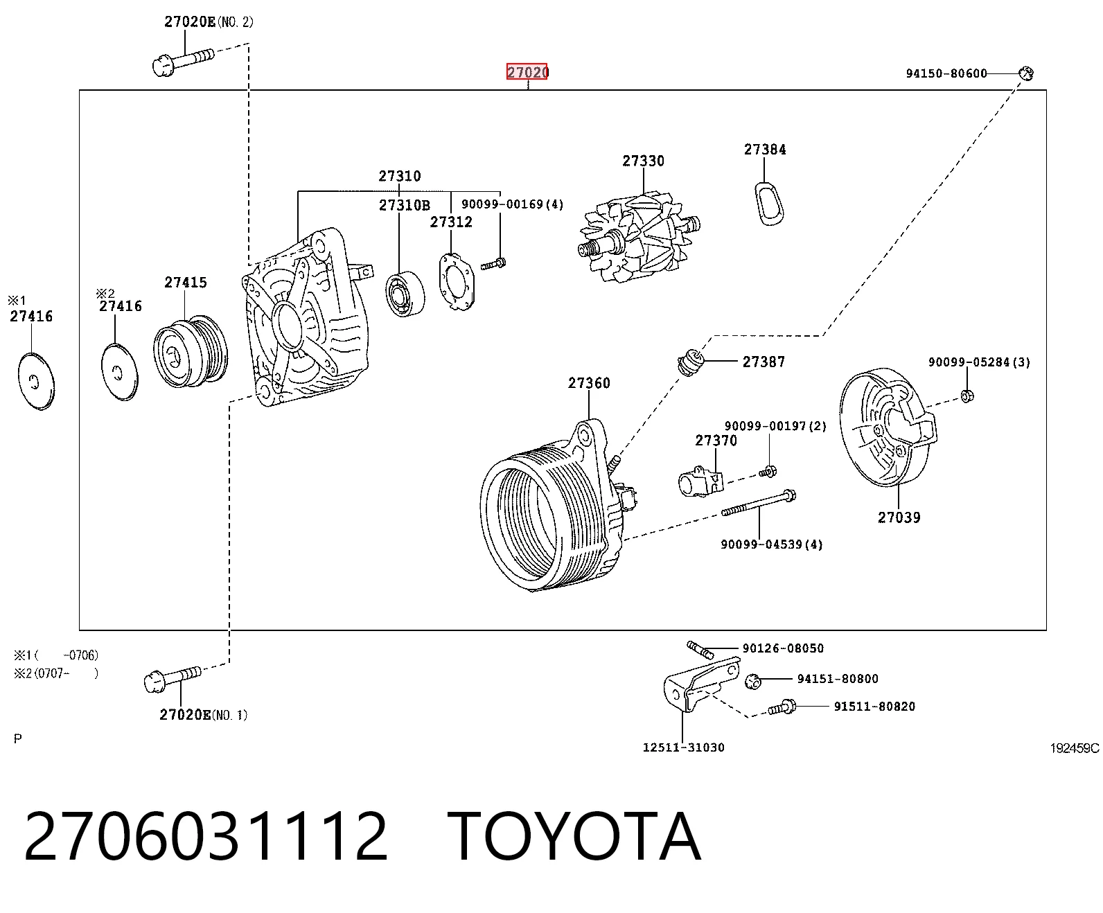 Alternator Lexus RX 300/330/350/400H SUV (U3) (2003 - 2008) cena, od 143,86 USD