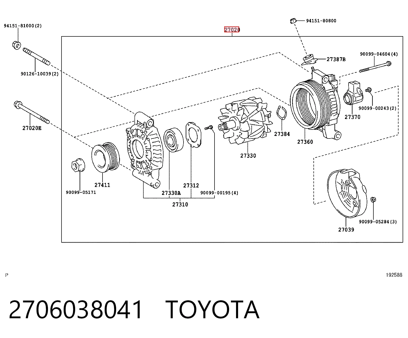 Alternator do Lexus LS 460/460L USF4