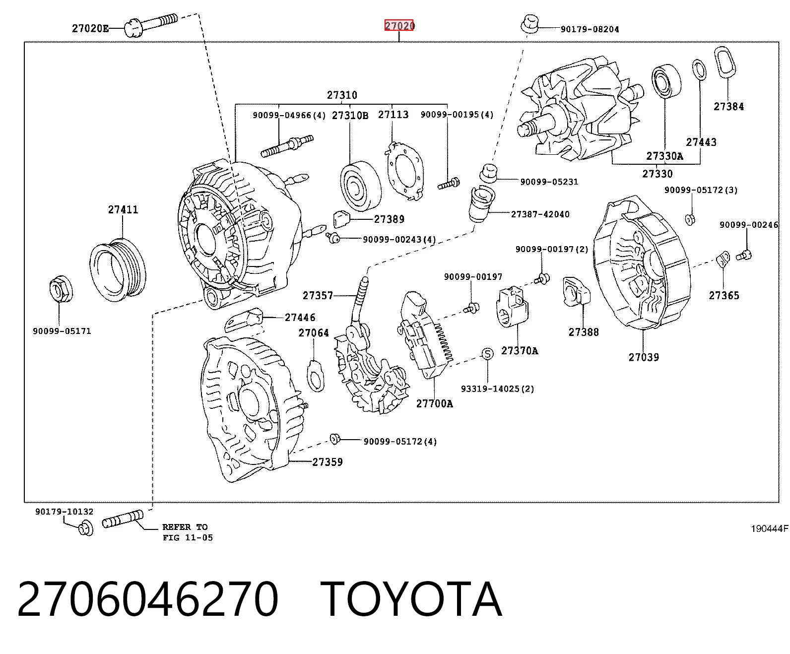 Alternator do Lexus GS  JZS160