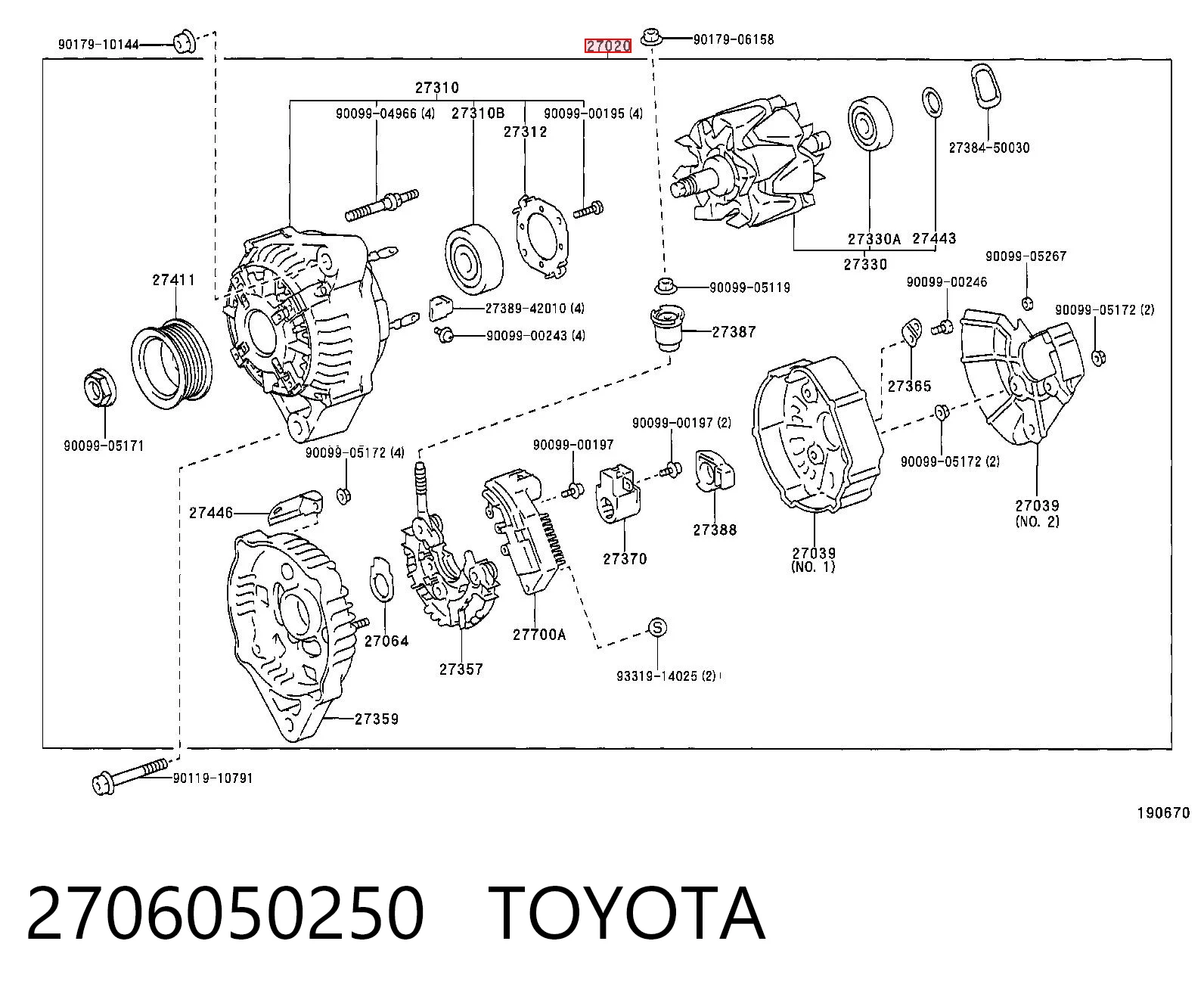 Alternator Lexus LX 470 SUV (UZJ100) (2002 - 2007) cena, od 224,56 USD