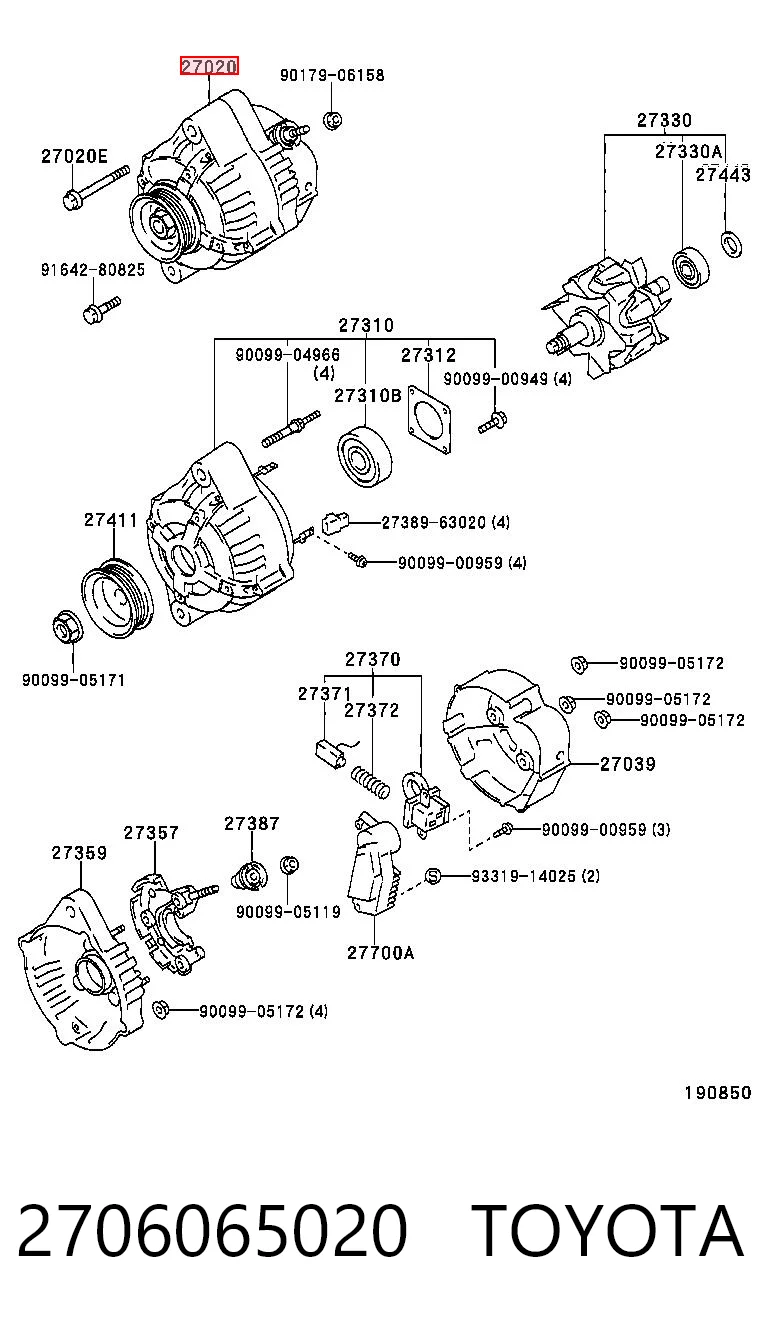  Toyota 270601608084