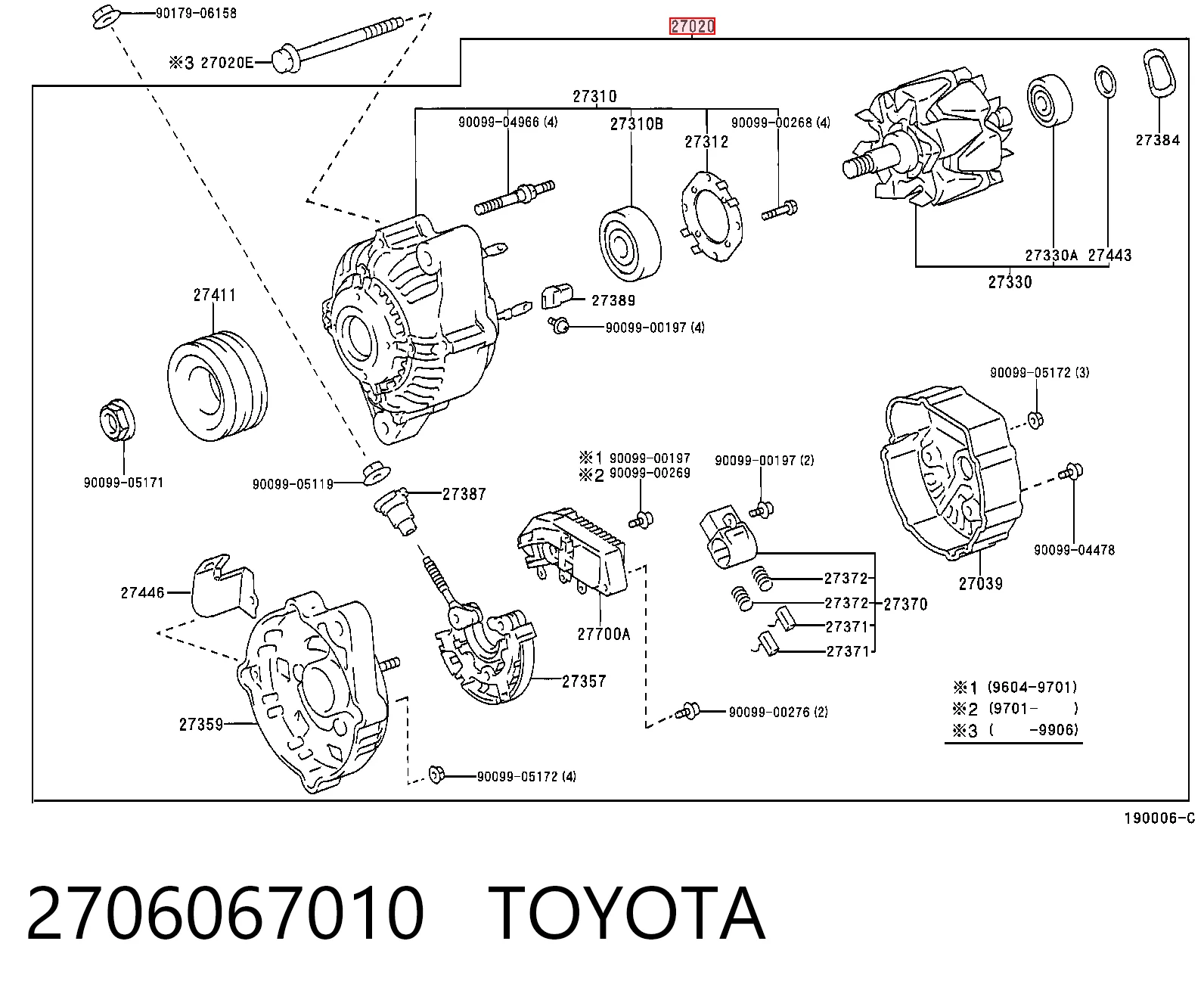  Alternator Toyota 4 Runner 