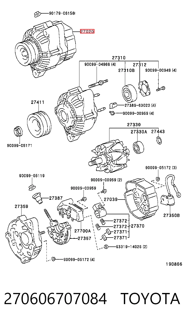 270606707084 Toyota