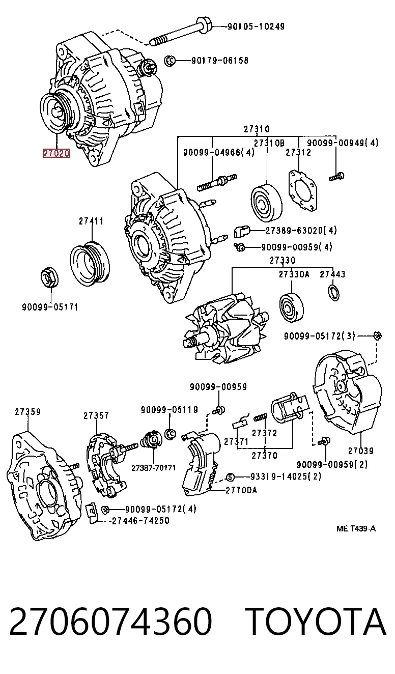 Alternator Toyota Carina II