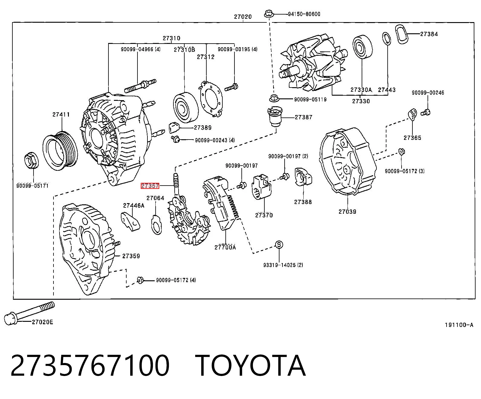 2735767100 Toyota