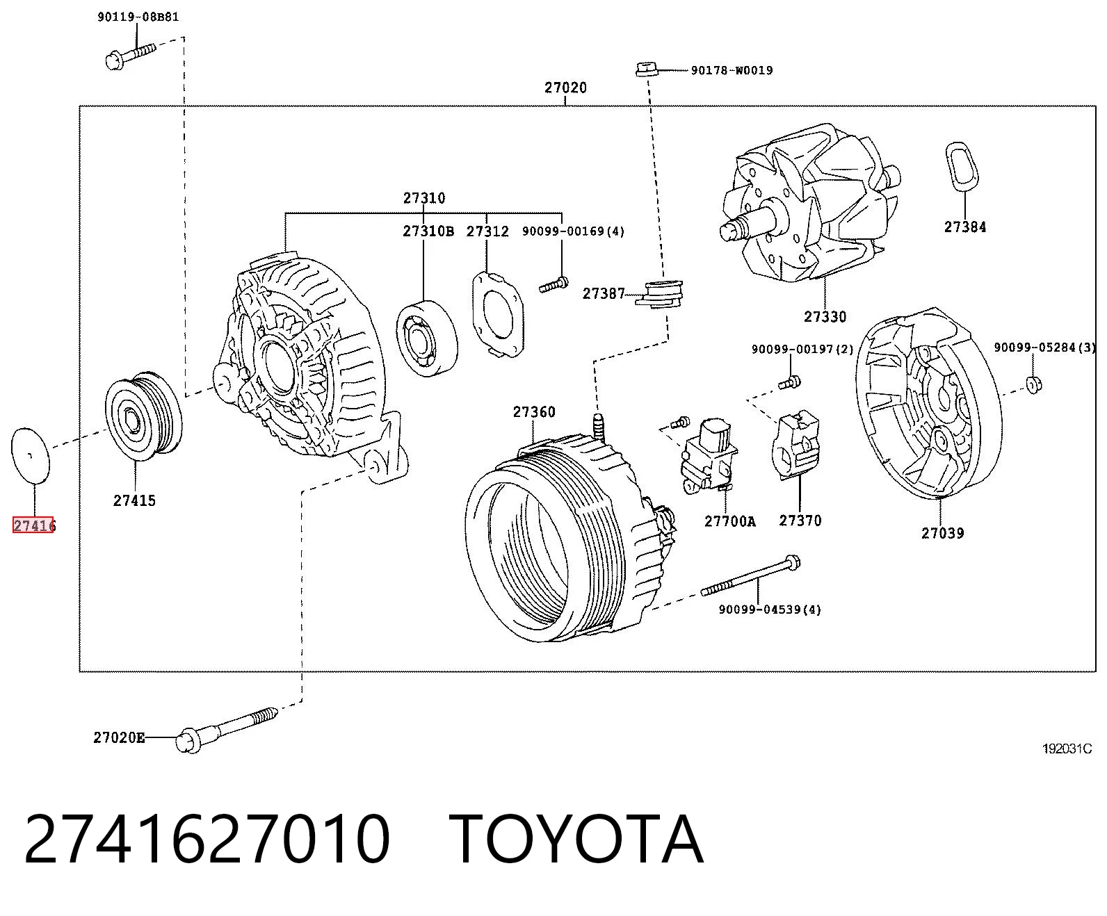 2741627010 Toyota