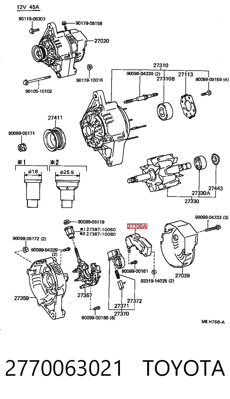  Regulator alternatora (przekaźnik ładowania) Toyota Camry 2