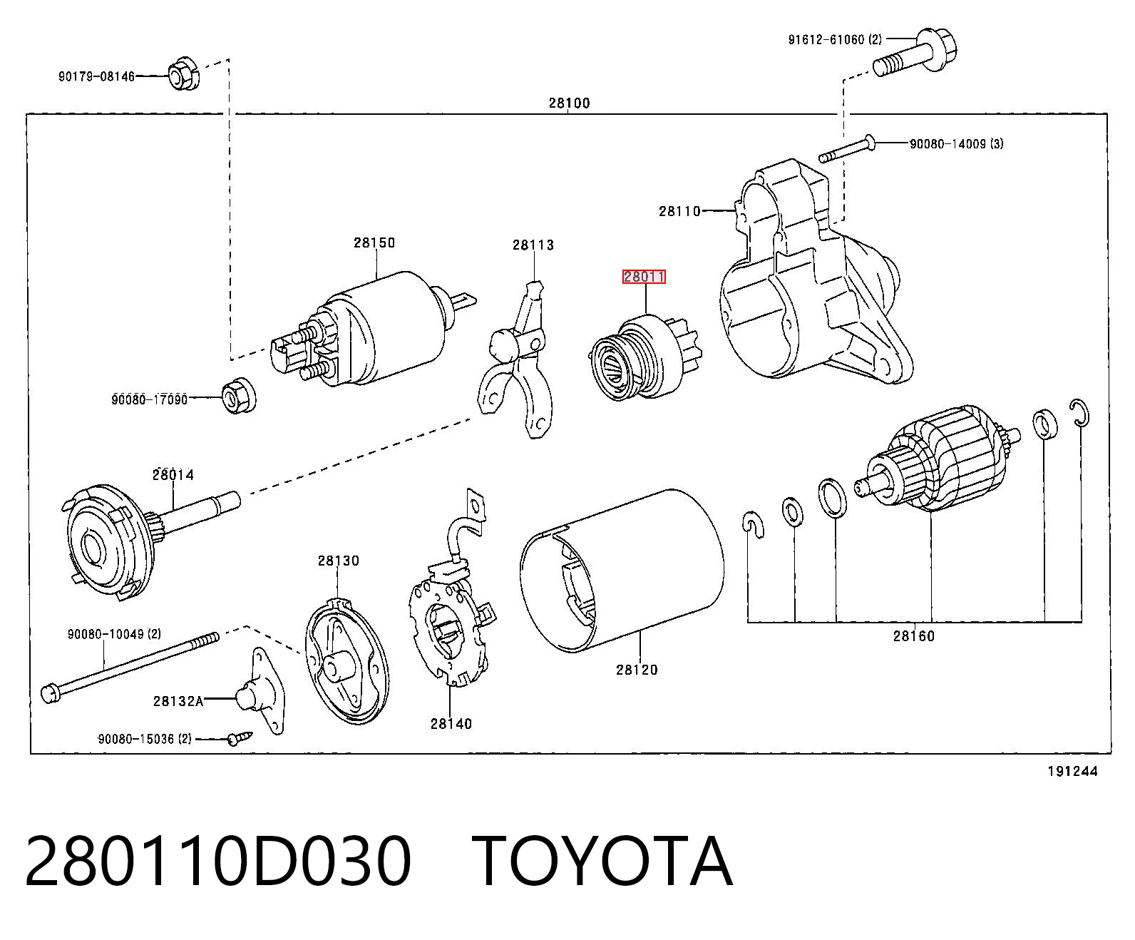 280110D030 Toyota