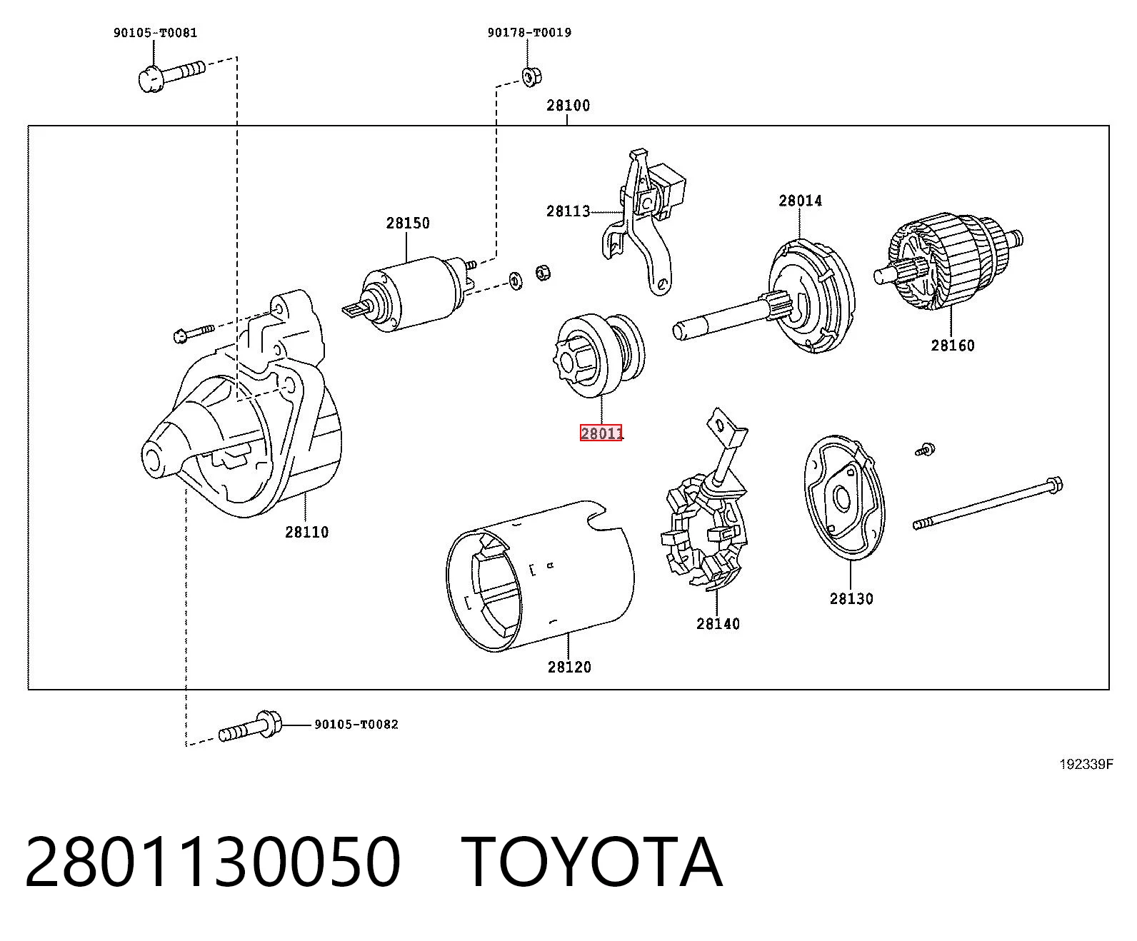 2801130050 Toyota