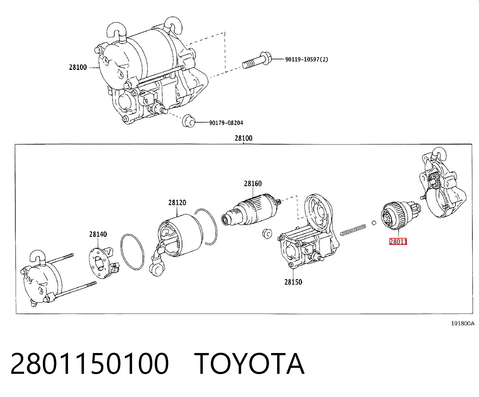 2801150100 Toyota