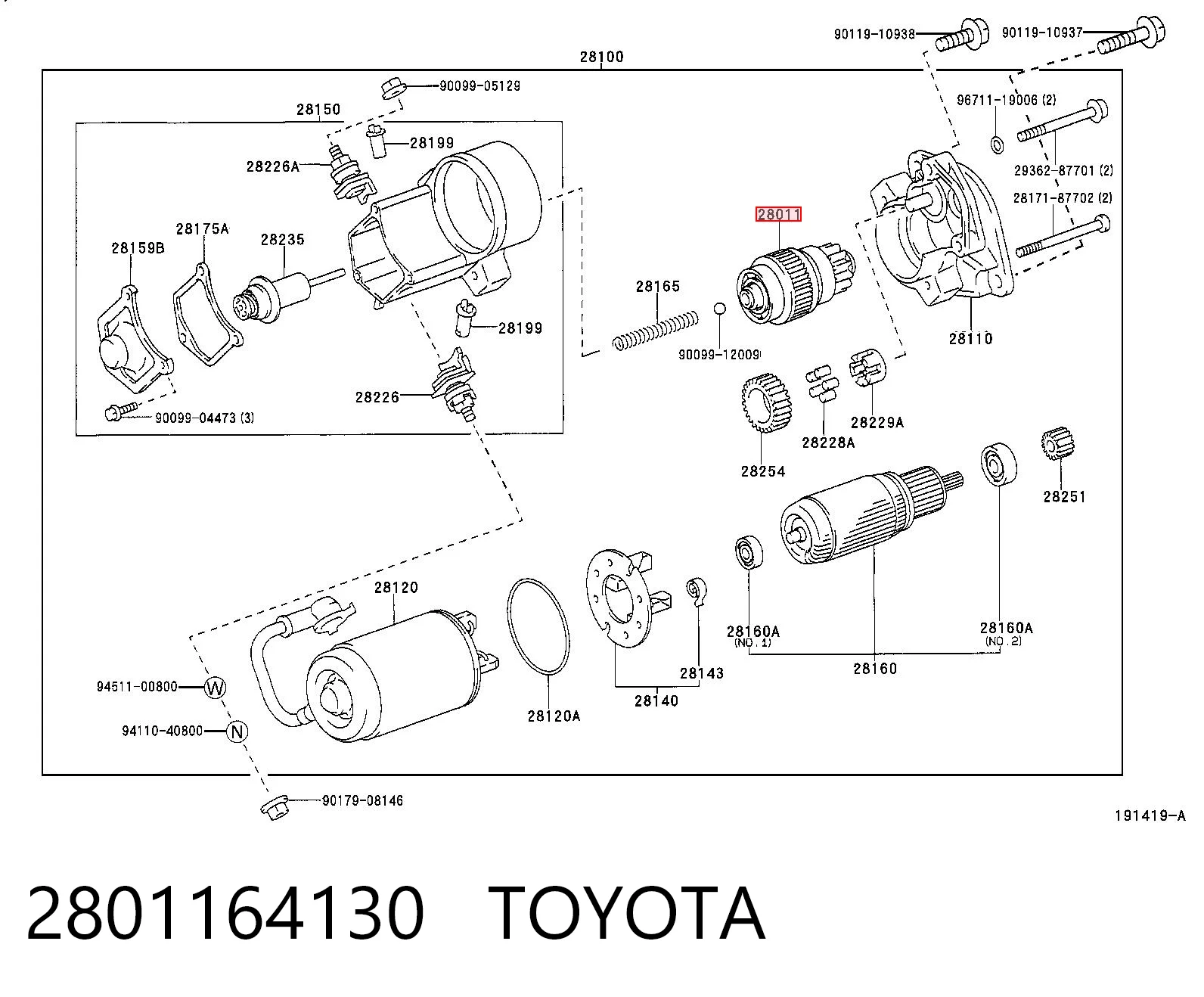 2801164130 Toyota