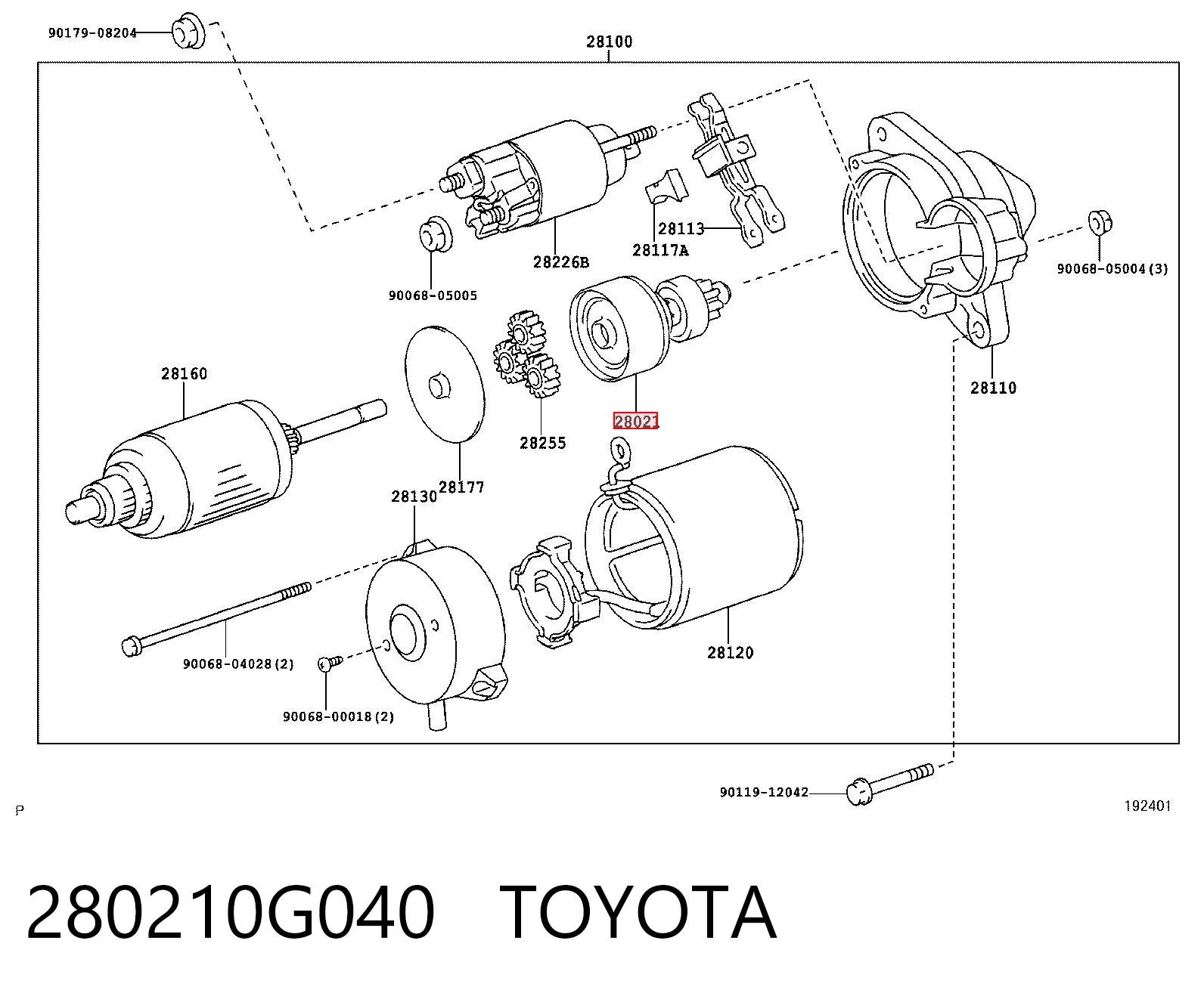 280210G040 Toyota