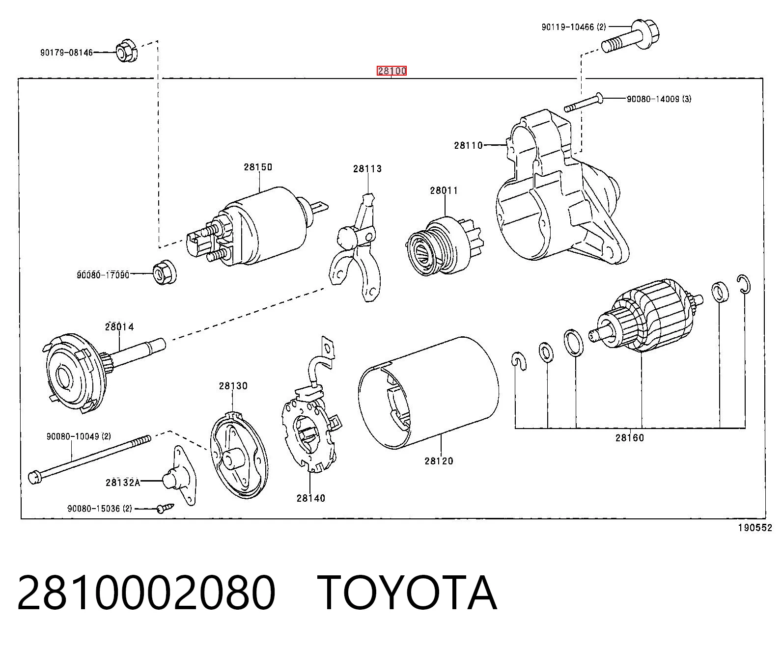 2810002080 Toyota