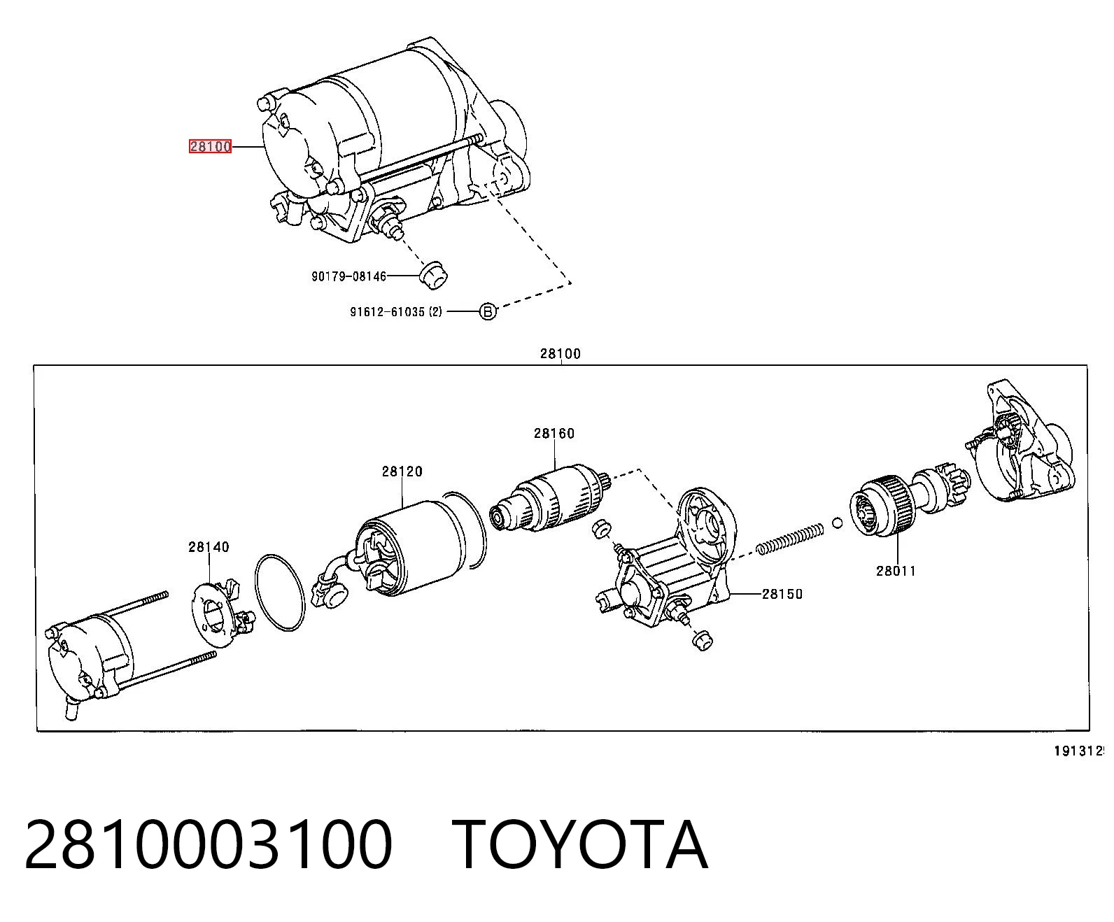 Rozrusznik Toyota Camry II sedana (V2) (1986 - 1991) cena, od 86,83 USD