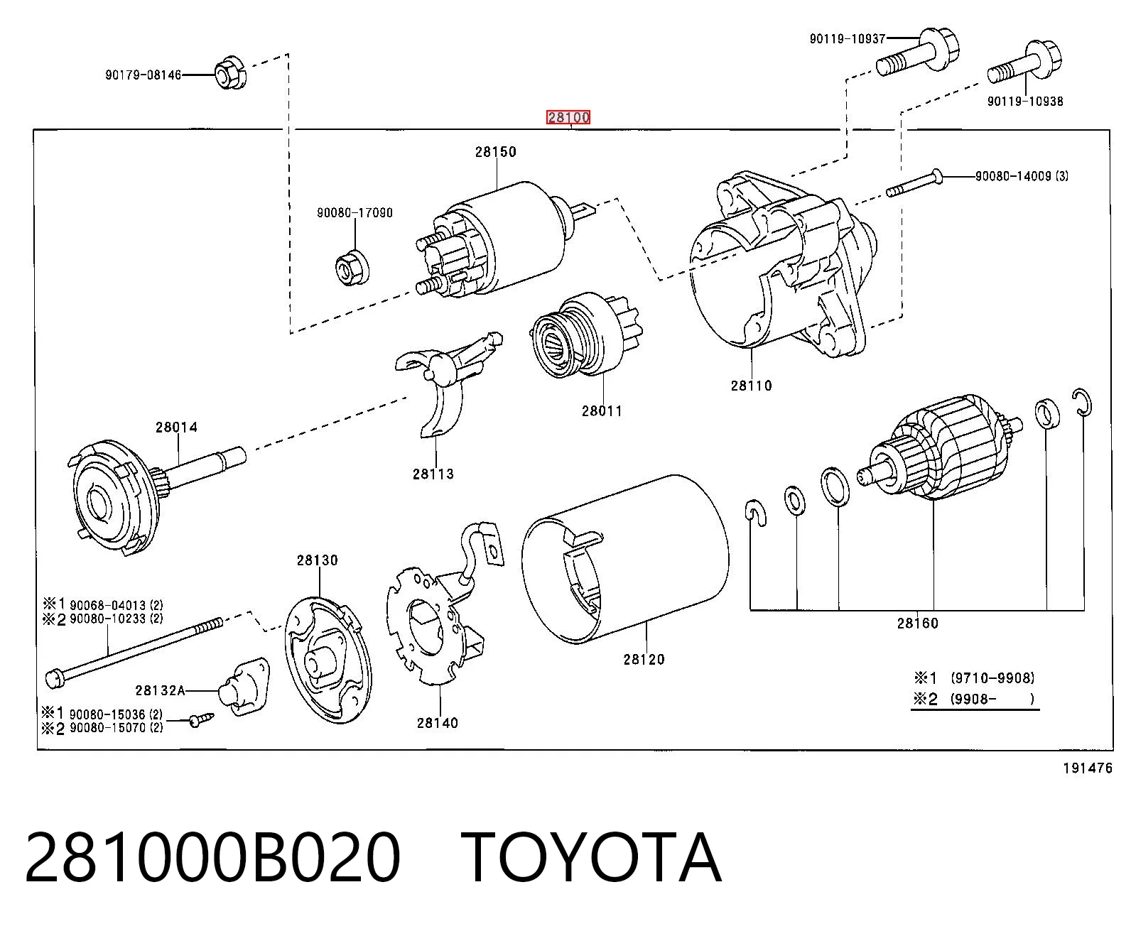 281000B020 Toyota