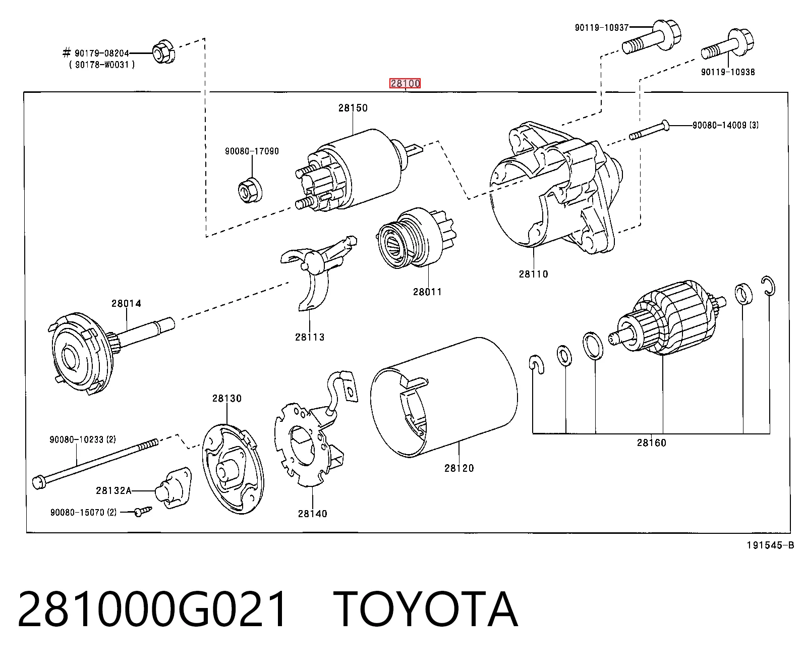 281000G021 Toyota