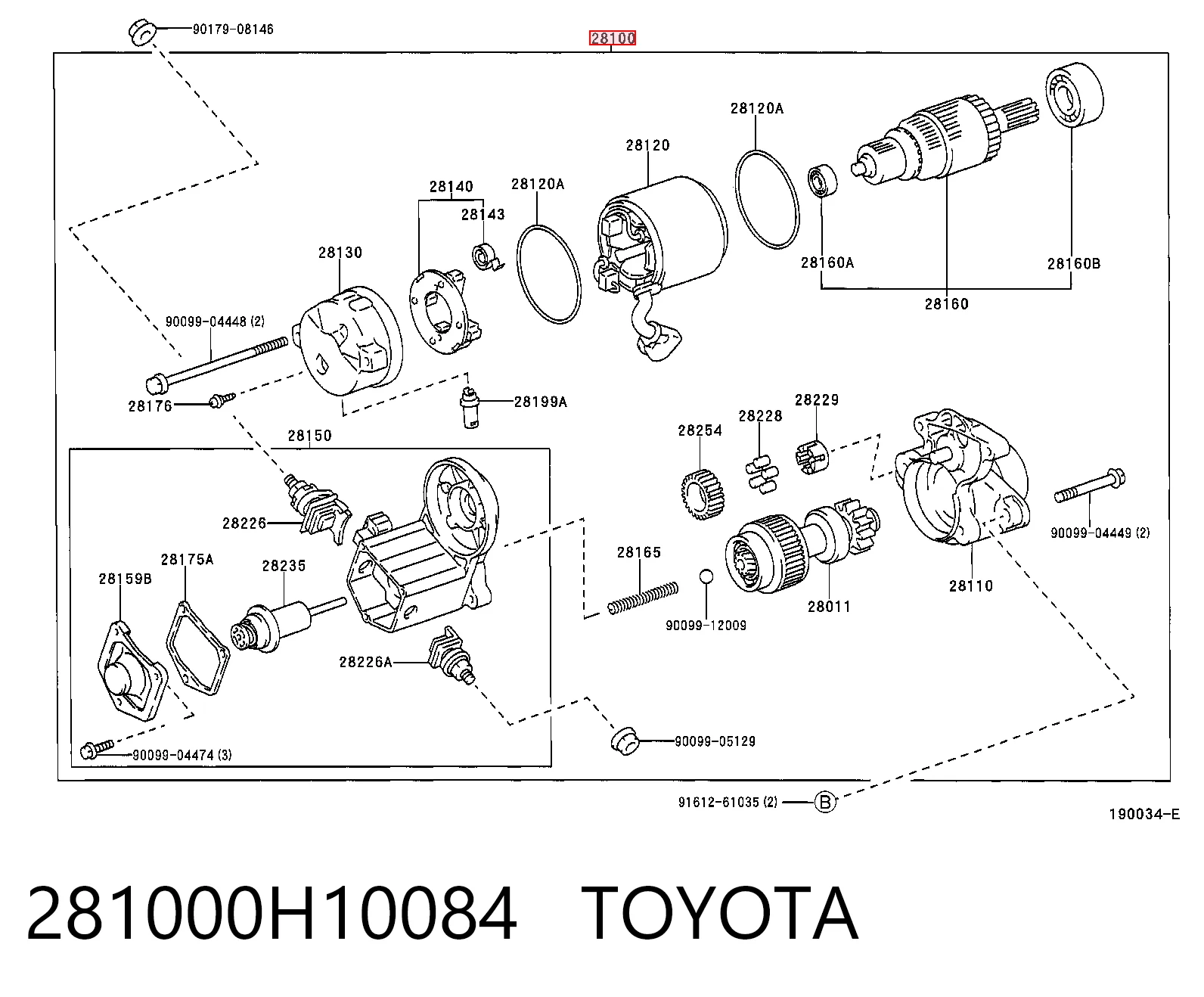 281000H10084 Toyota