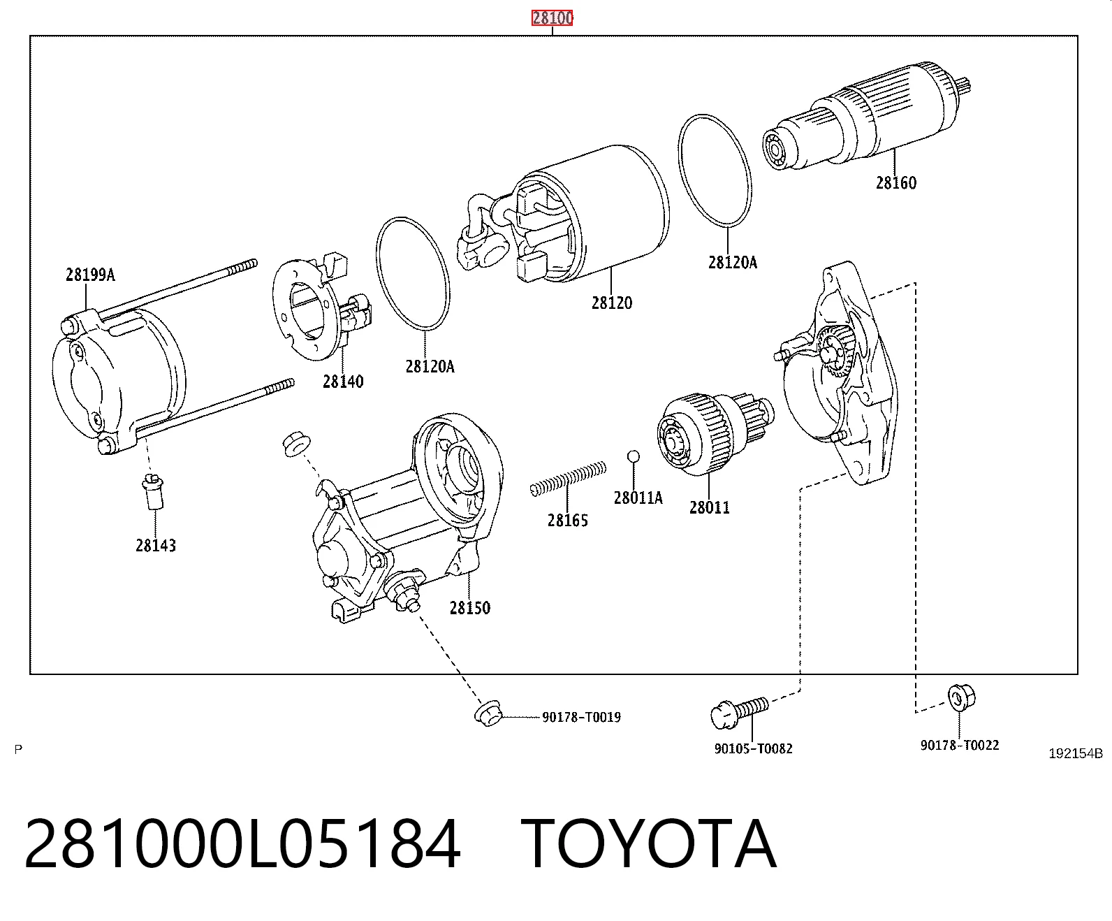  Rozrusznik Toyota FORTUNER 