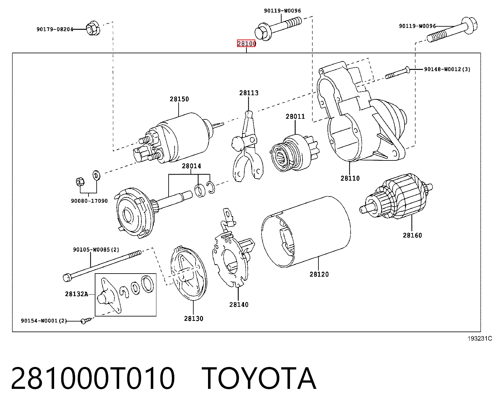 Rozrusznik Toyota Yaris 
