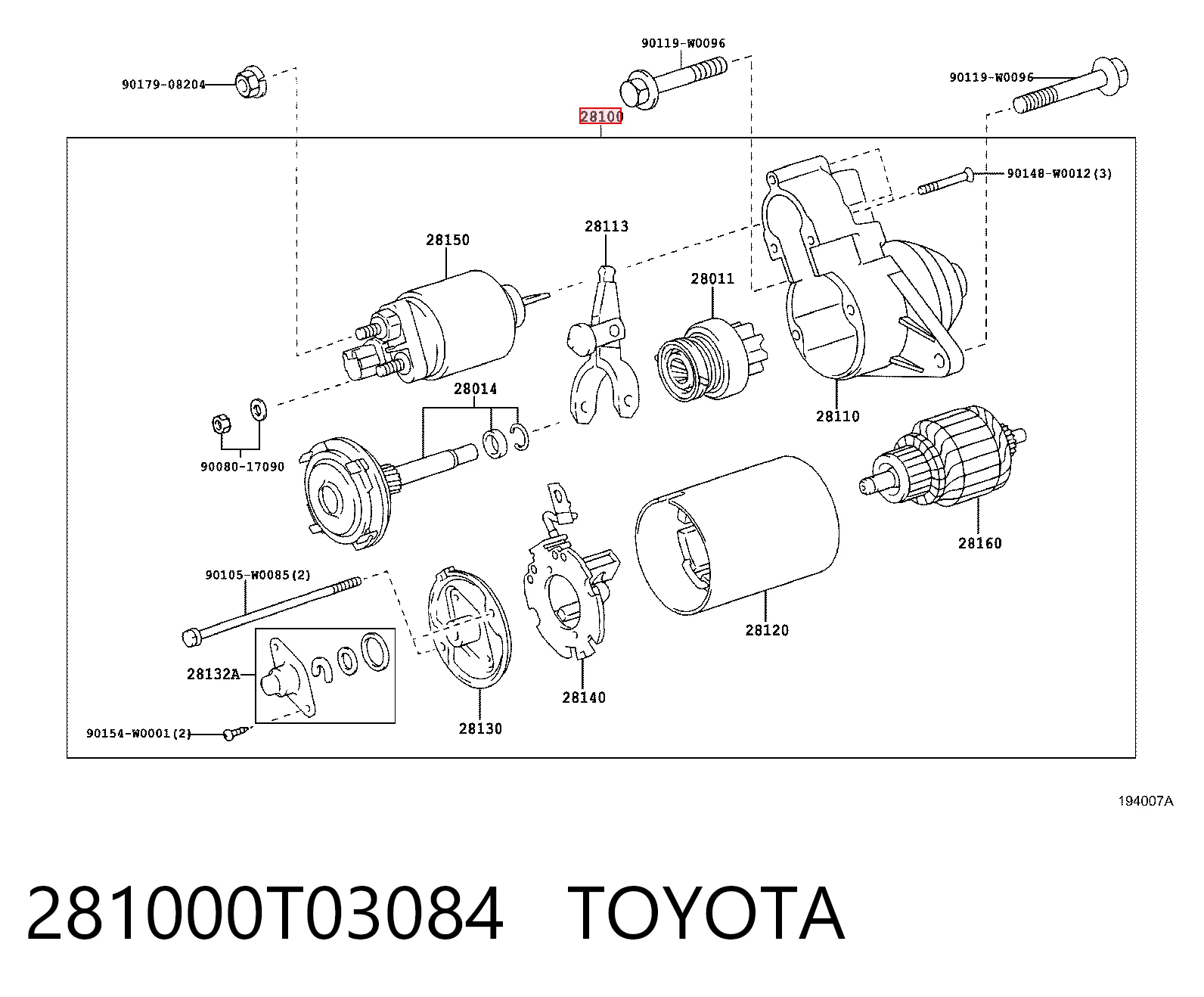 Rozrusznik do Toyota Yaris  SP90