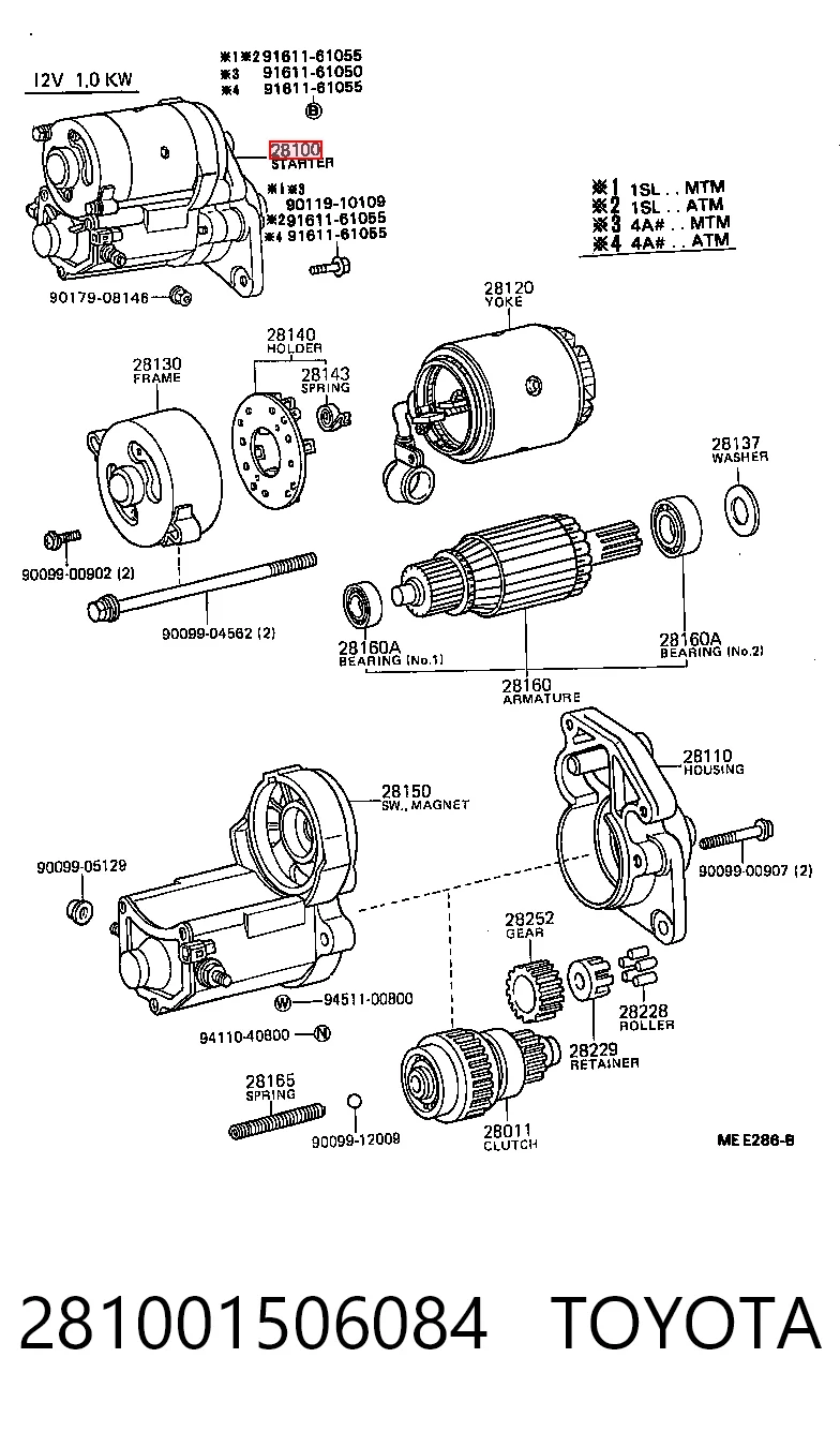 281001506084 Toyota