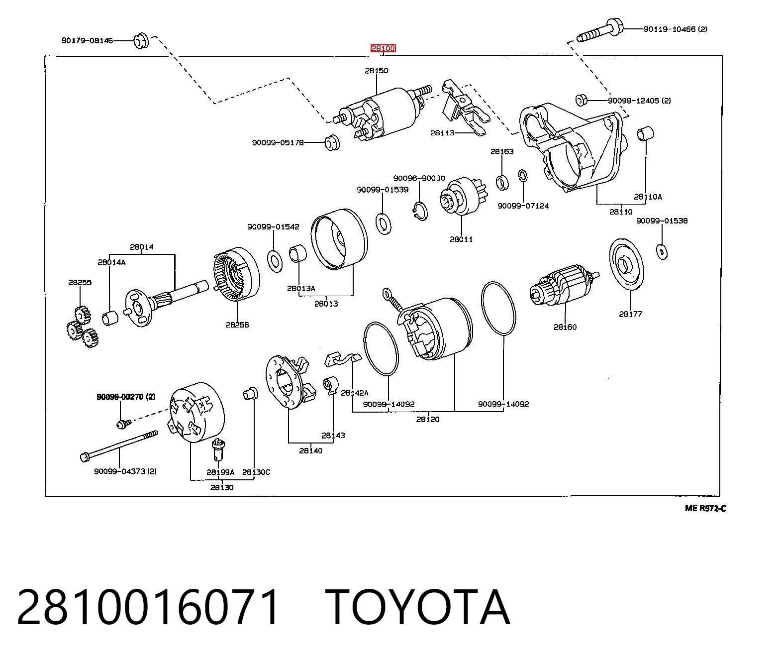 Rozrusznik Toyota Corolla liftback (E9) (1987 - 1992) cena, od 61,25 USD