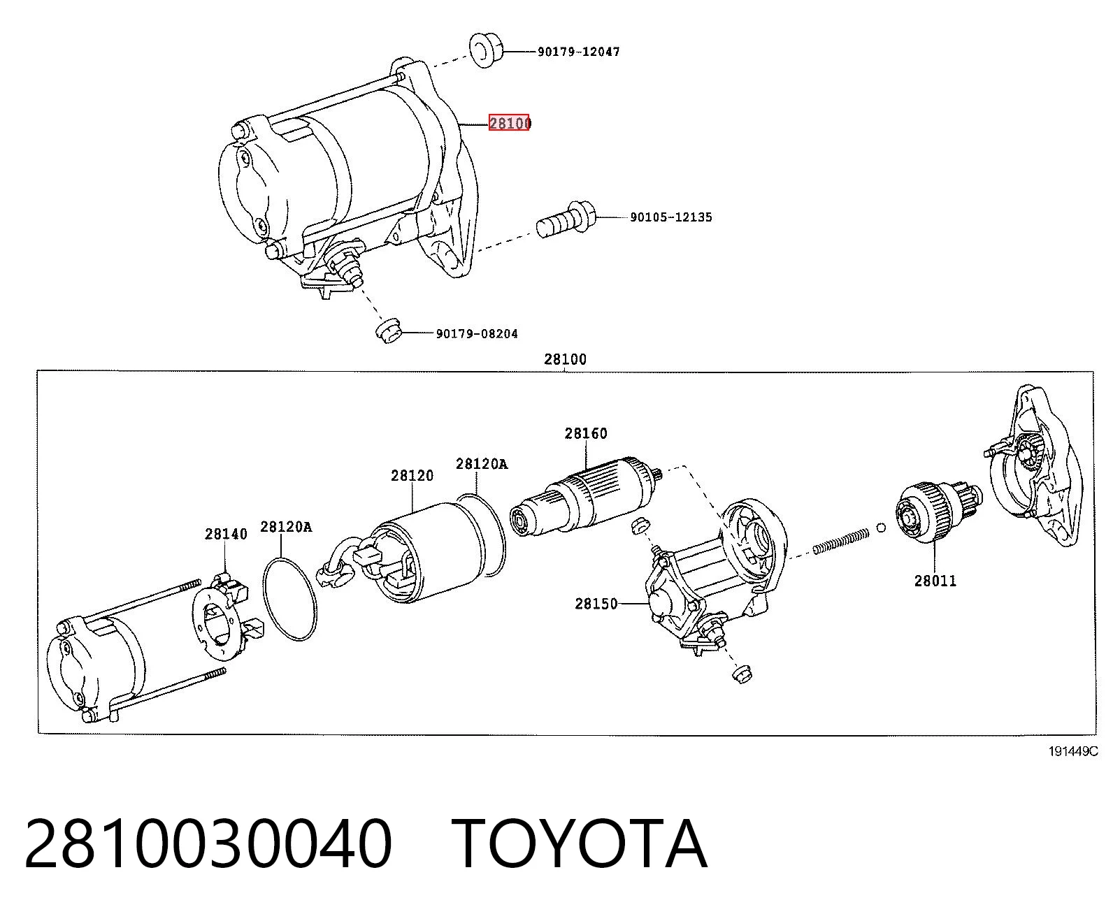 2810030040 Toyota