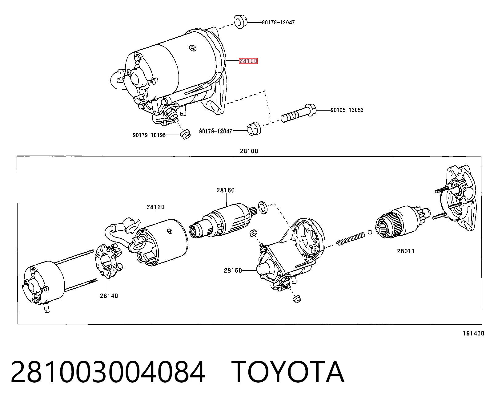 Rozrusznik Toyota Land Cruiser PRADO SUV (J150) (2009 - 2026) cena, od 141,17 USD