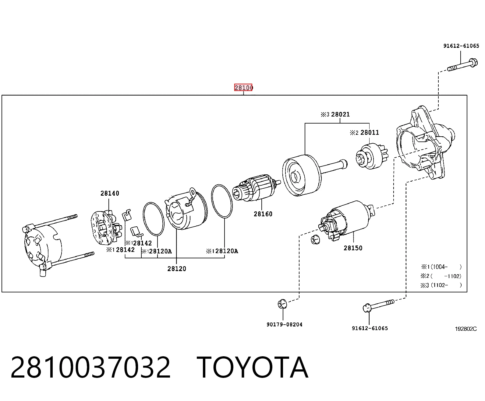 2810037032 Toyota