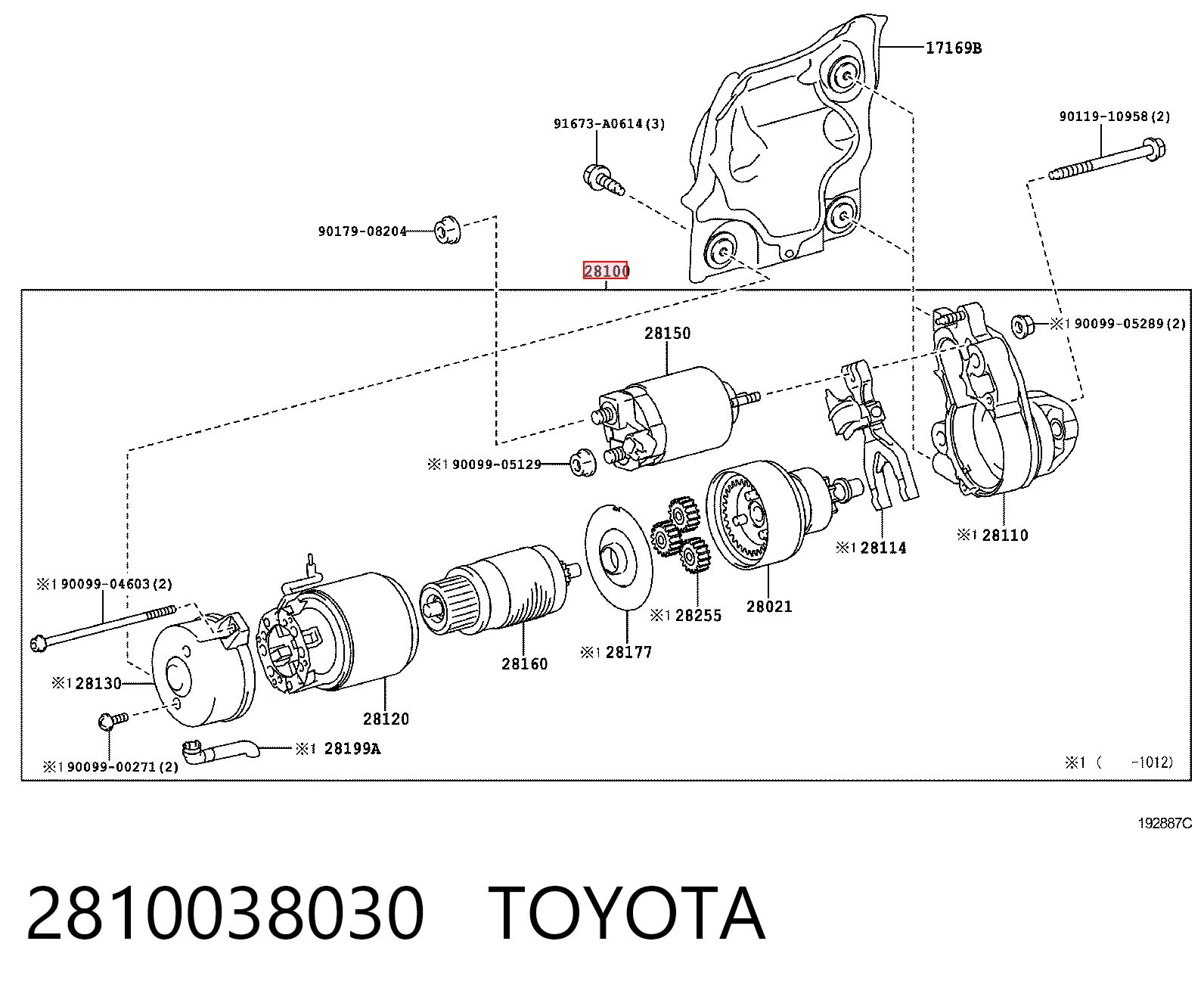 2810038030 Toyota